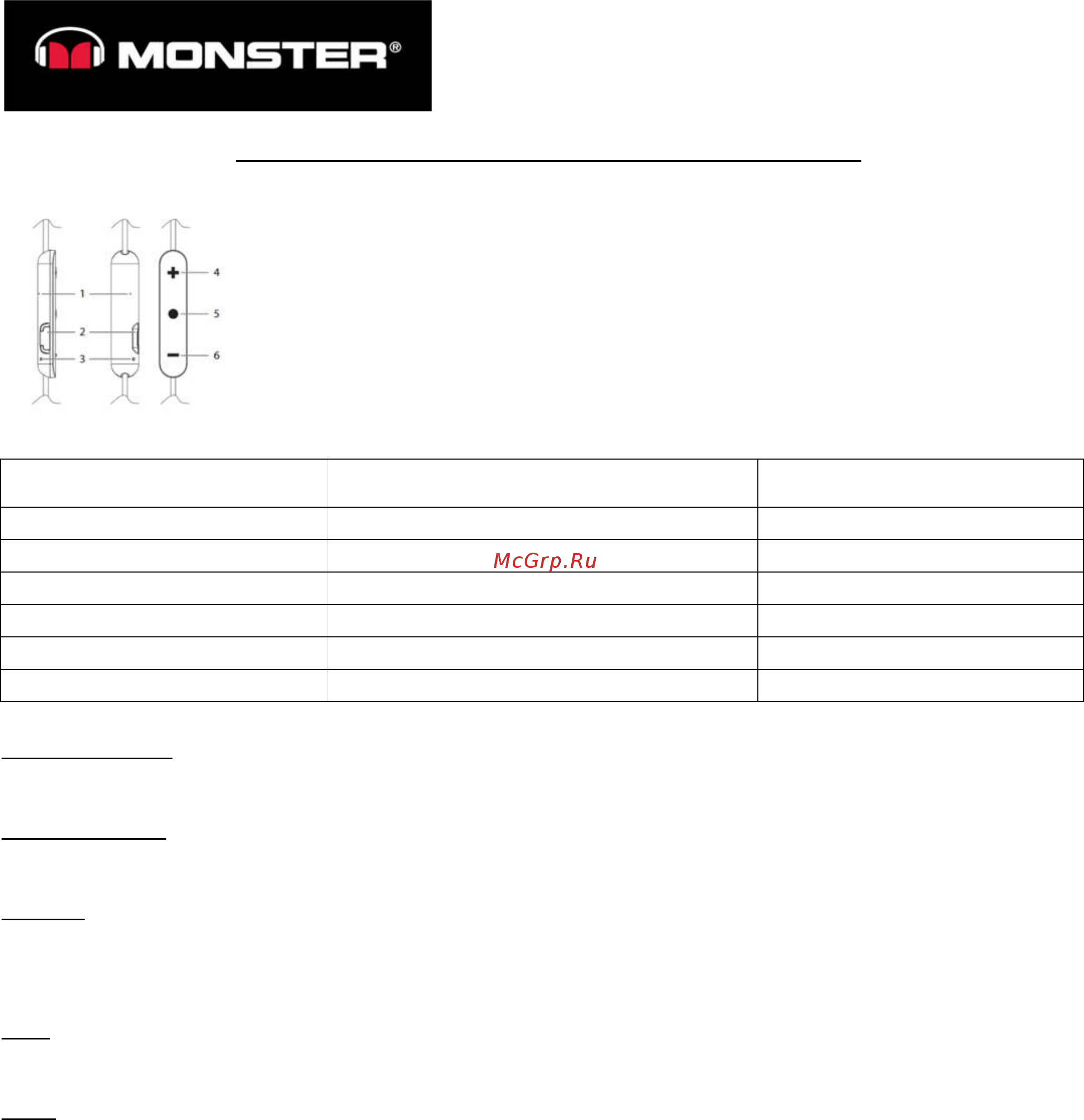 Monster ISPORT VICTORY СИНИЙ 137087-00 Инструкция по эксплуатации онлайн
