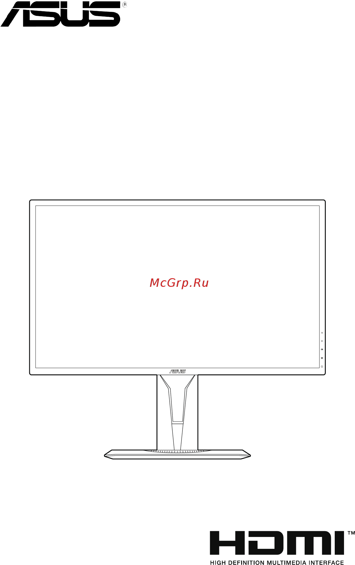 Asus VG278Q Black Инструкция по эксплуатации онлайн