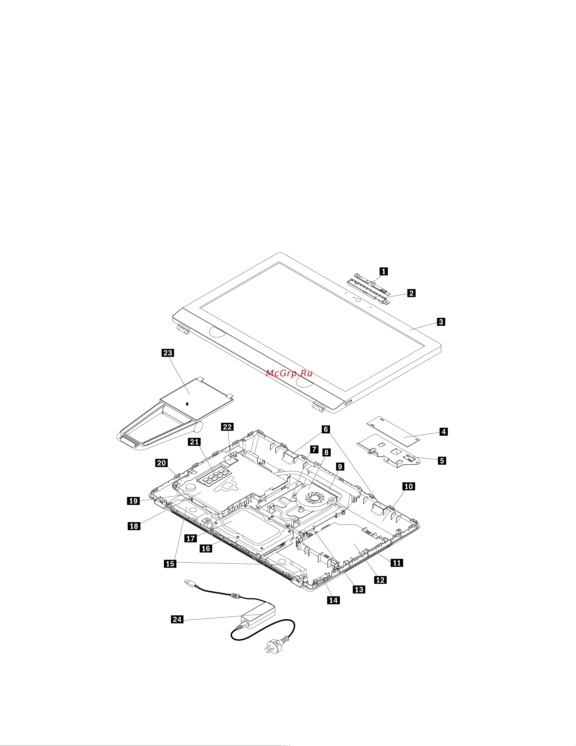 Lenovo S200Z 10K1000GRU [16/90] Компоненты компьютера