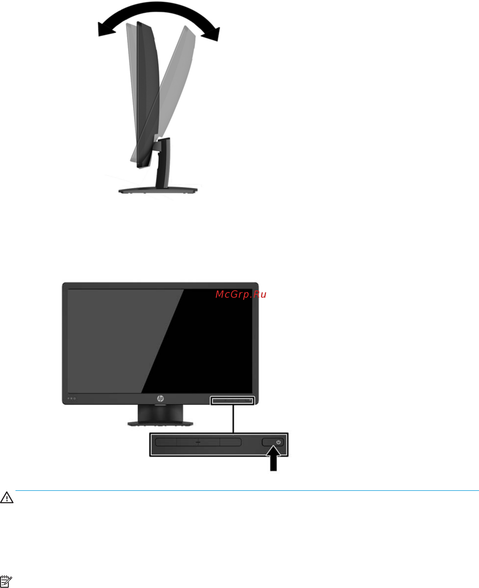 HP ProDisplay P223a X7R61AA [14/33] Включение монитора