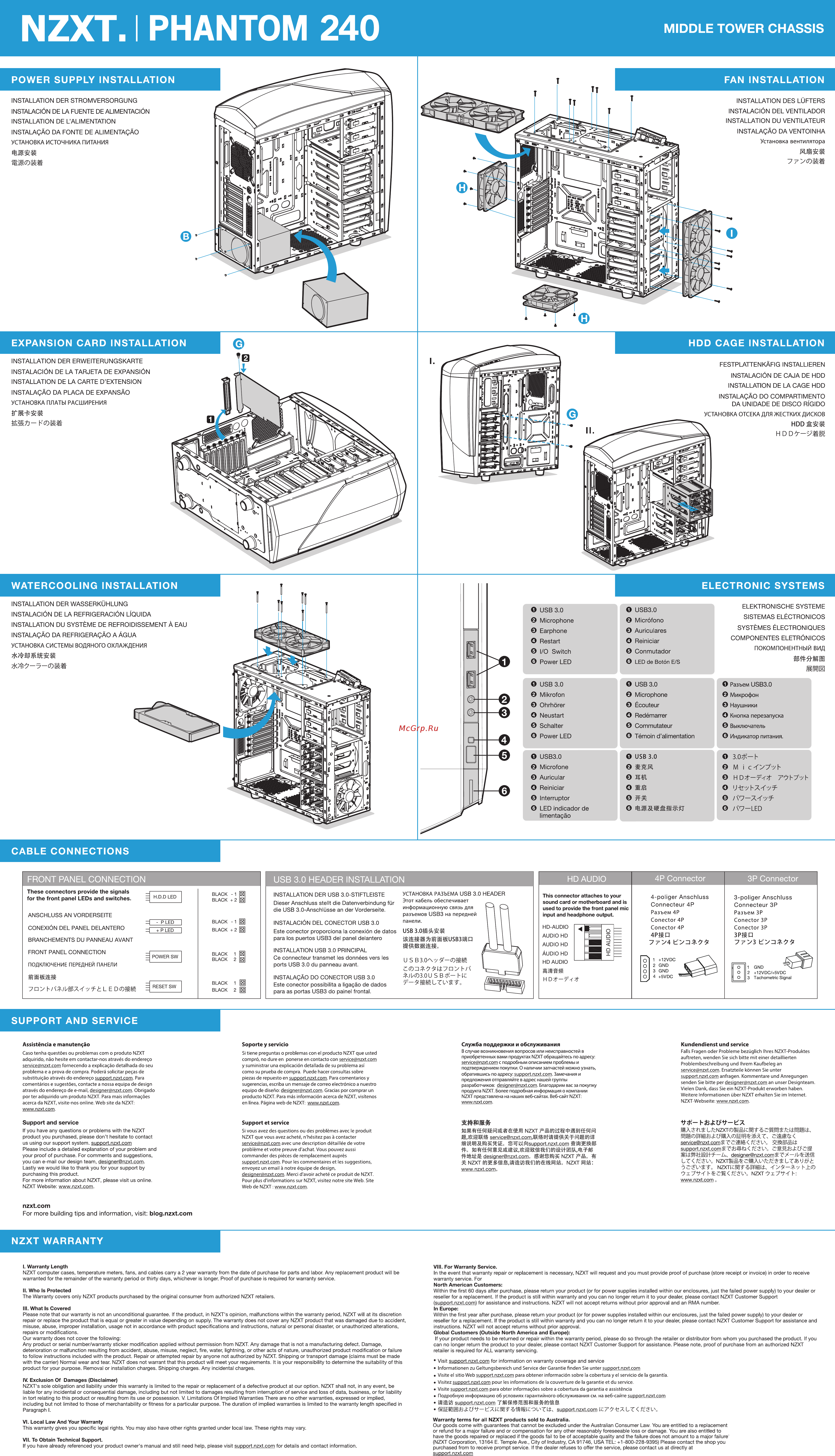 NZXT Phantom 240 CA-PH240-W1 Белый, черный [2/2] Phantom240 manual 2 ver2_20160108
