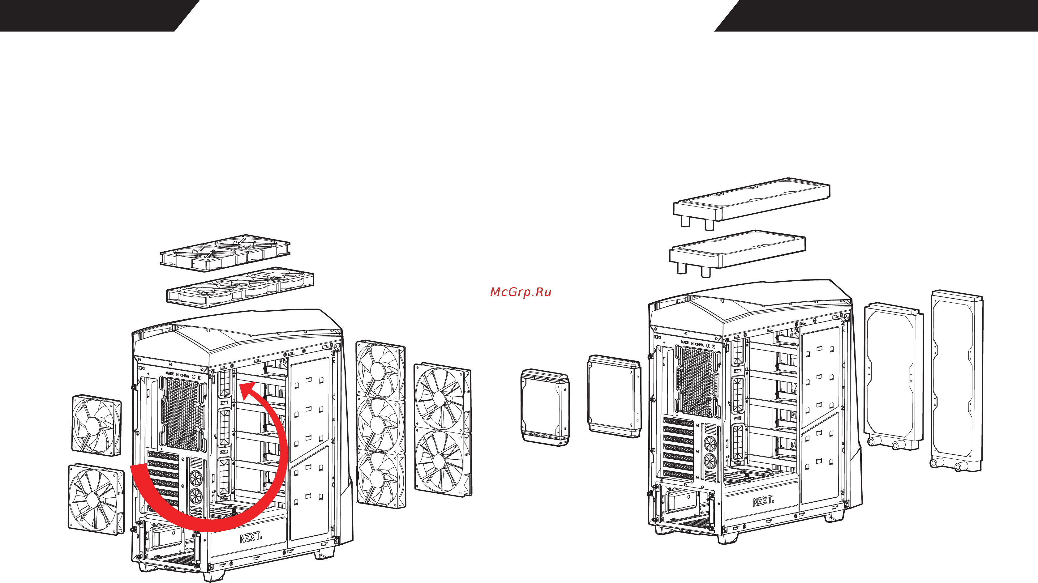 NZXT Noctis 450 CA-N450W-M1 Черный [12/13] Fan support