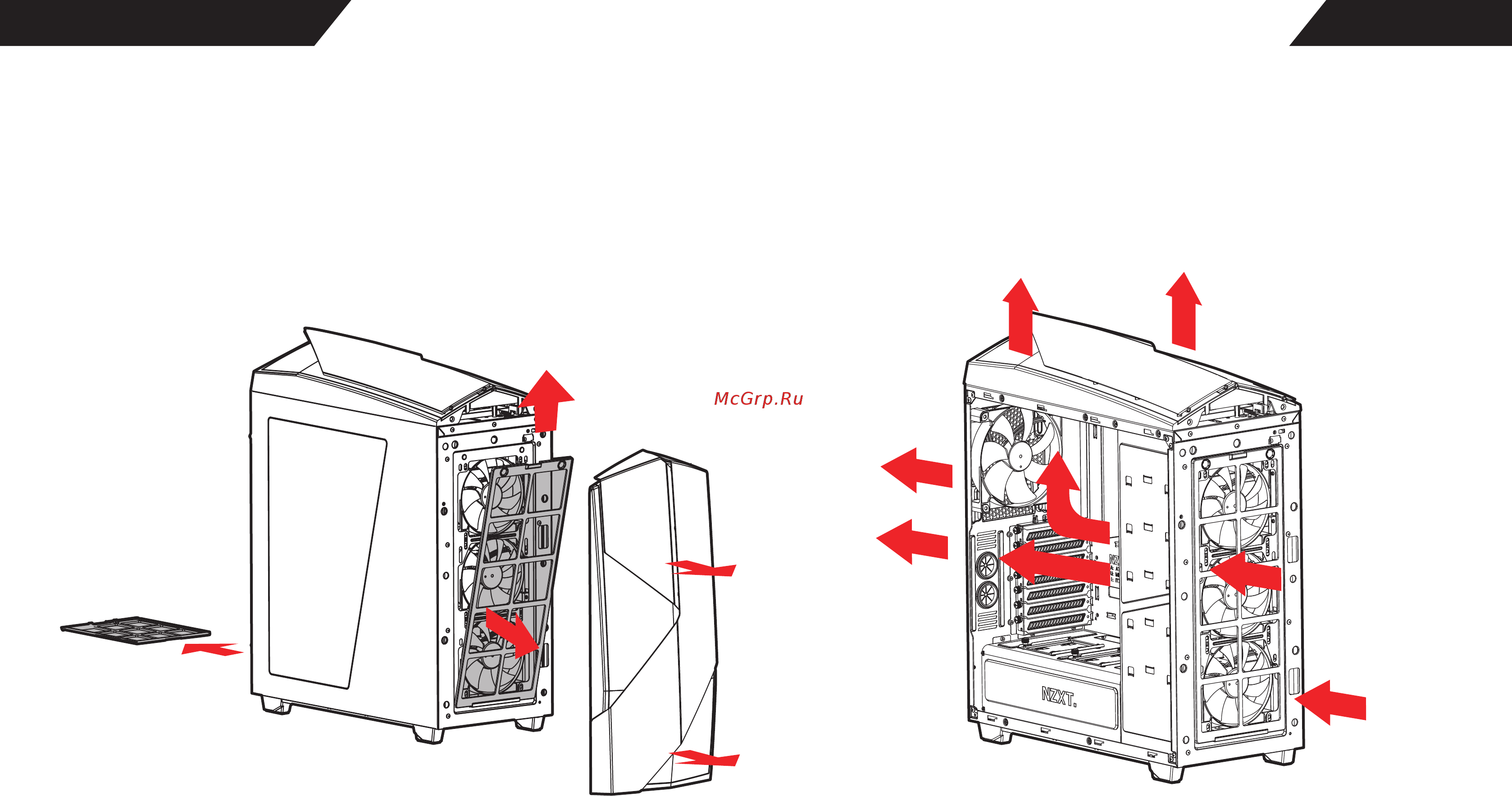 NZXT Noctis 450 CA-N450W-M1 Черный [9/13] Airflow filtration system