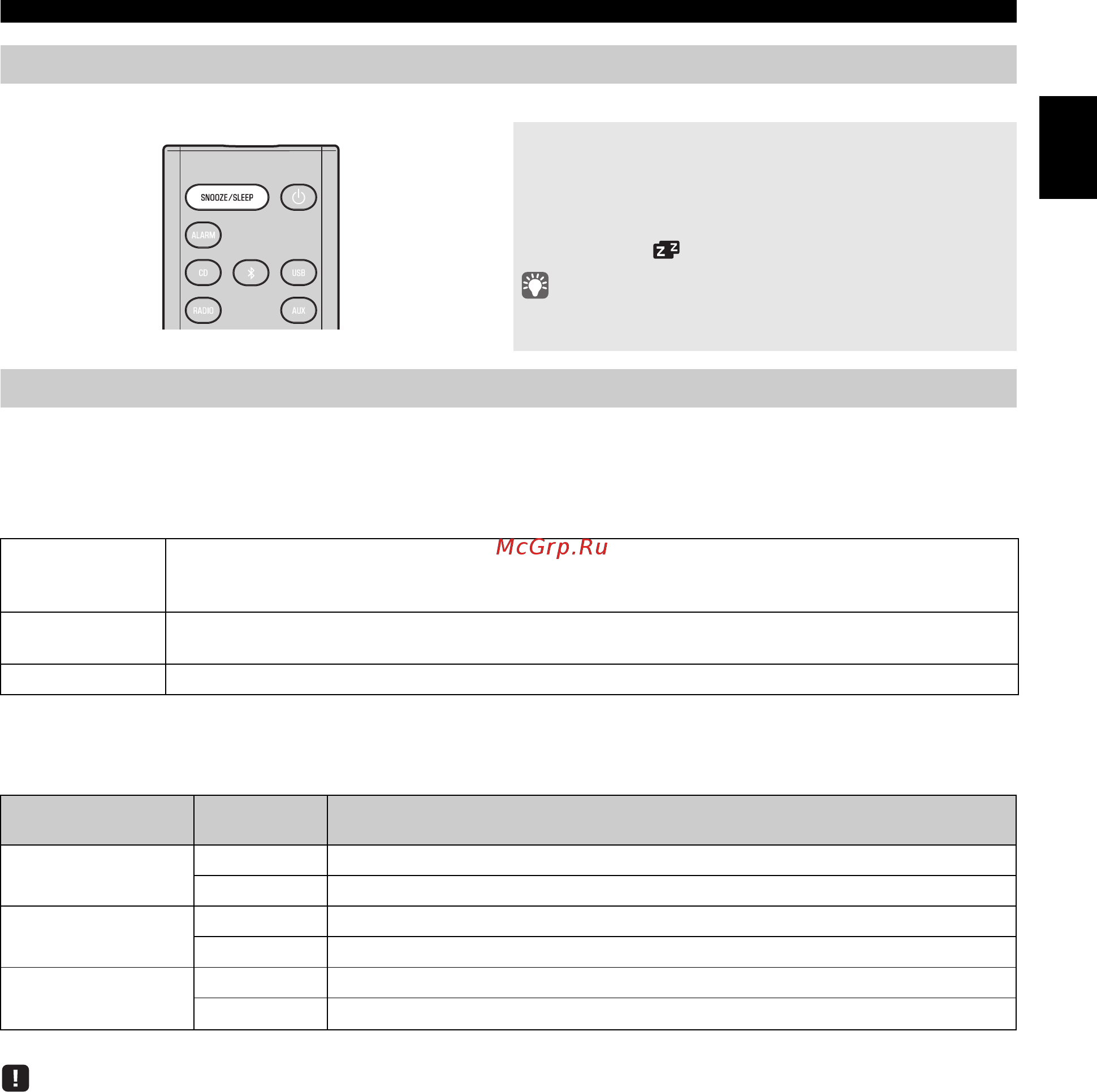 Yamaha MCR-B043 Or [21/228] Using the sleep timer