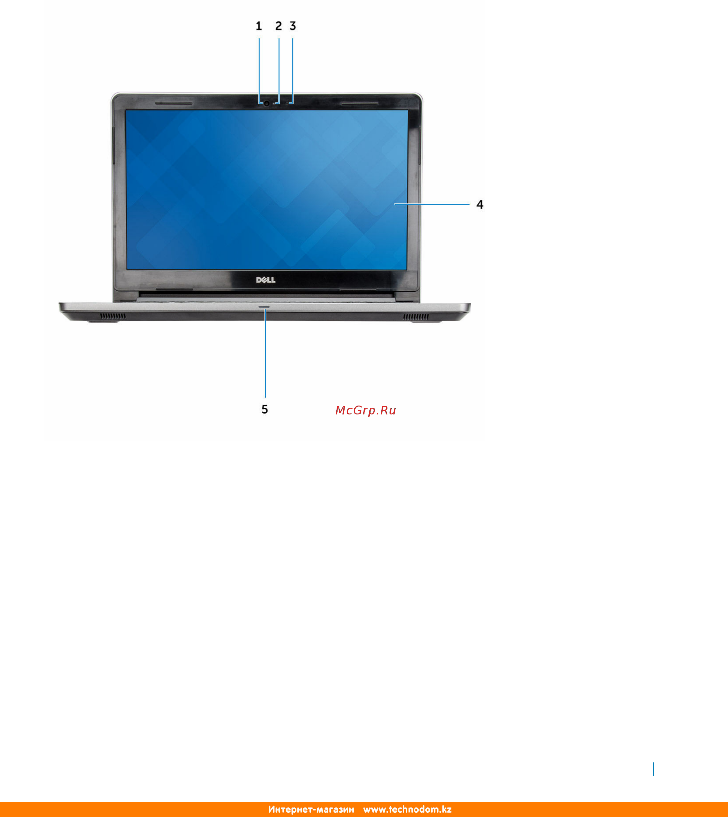 Dell Vostro 3568-8154 Черный [11/86] Вид спереди с открытой крышкой