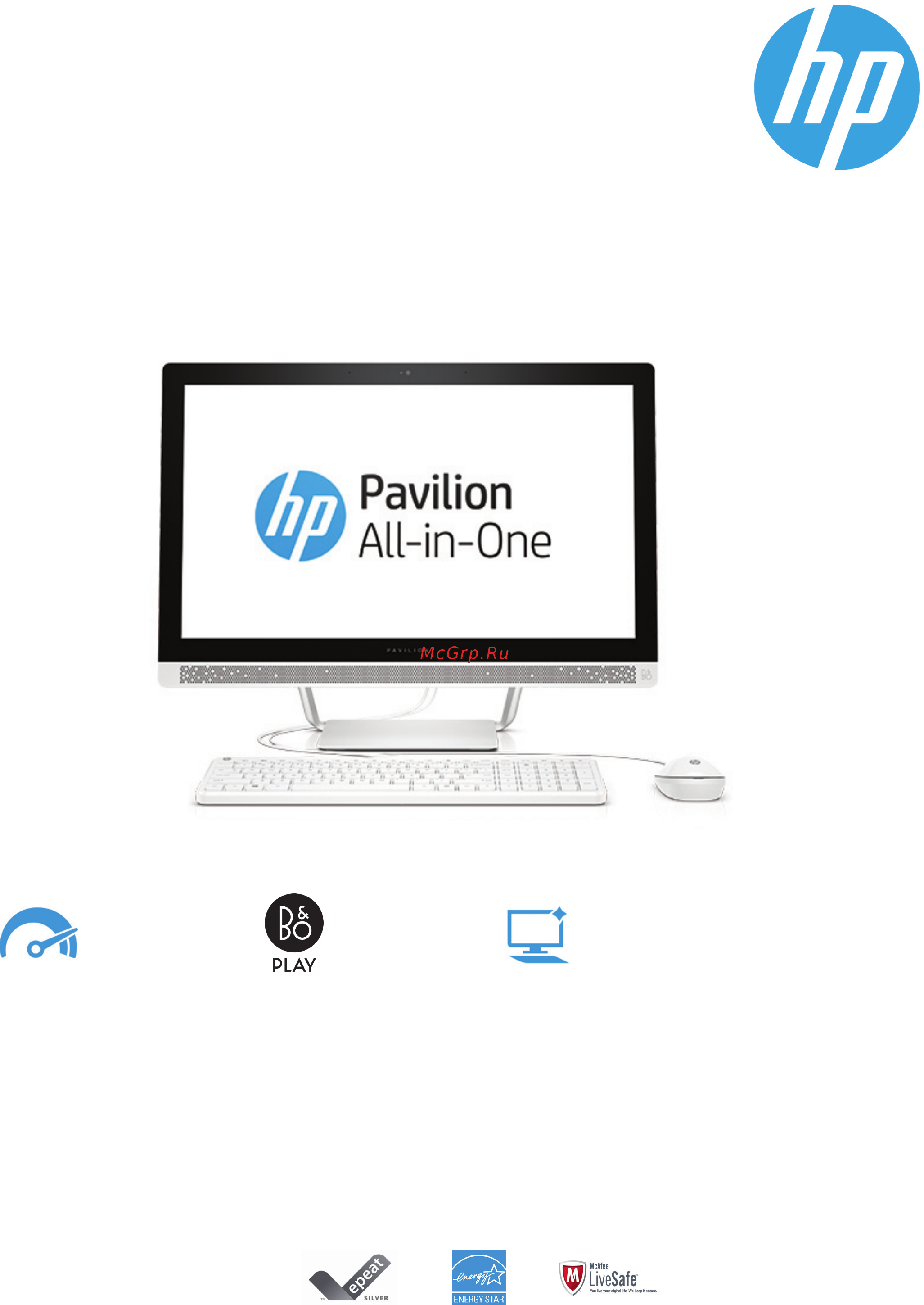 HP Pavilion 24-b251ur 1ZN60EA Инструкция по эксплуатации онлайн