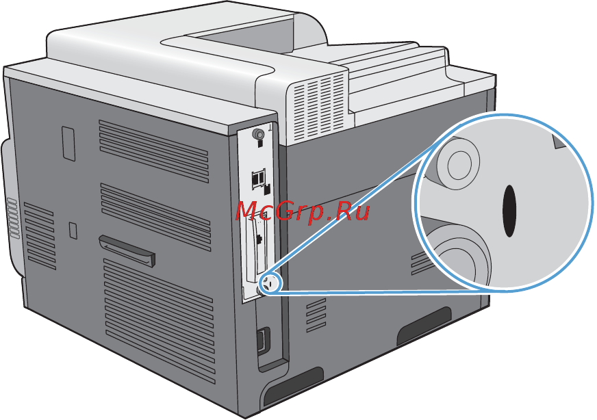 HP CP4025dn [181/307] Блокировка форматтера