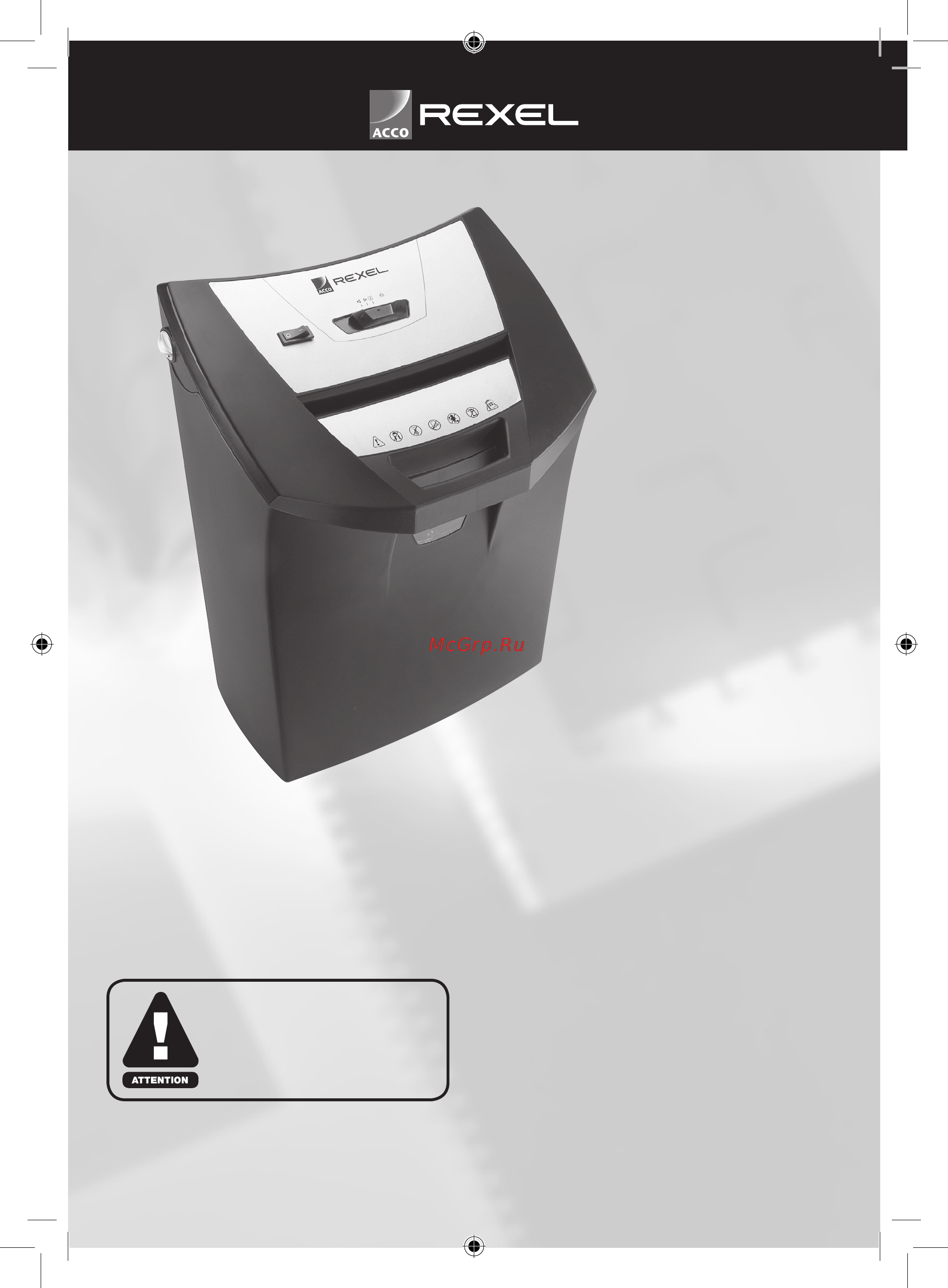 Rexel OFFICEMASTER CC175 2101832 ЧЕРНЫЙ Инструкция по эксплуатации онлайн