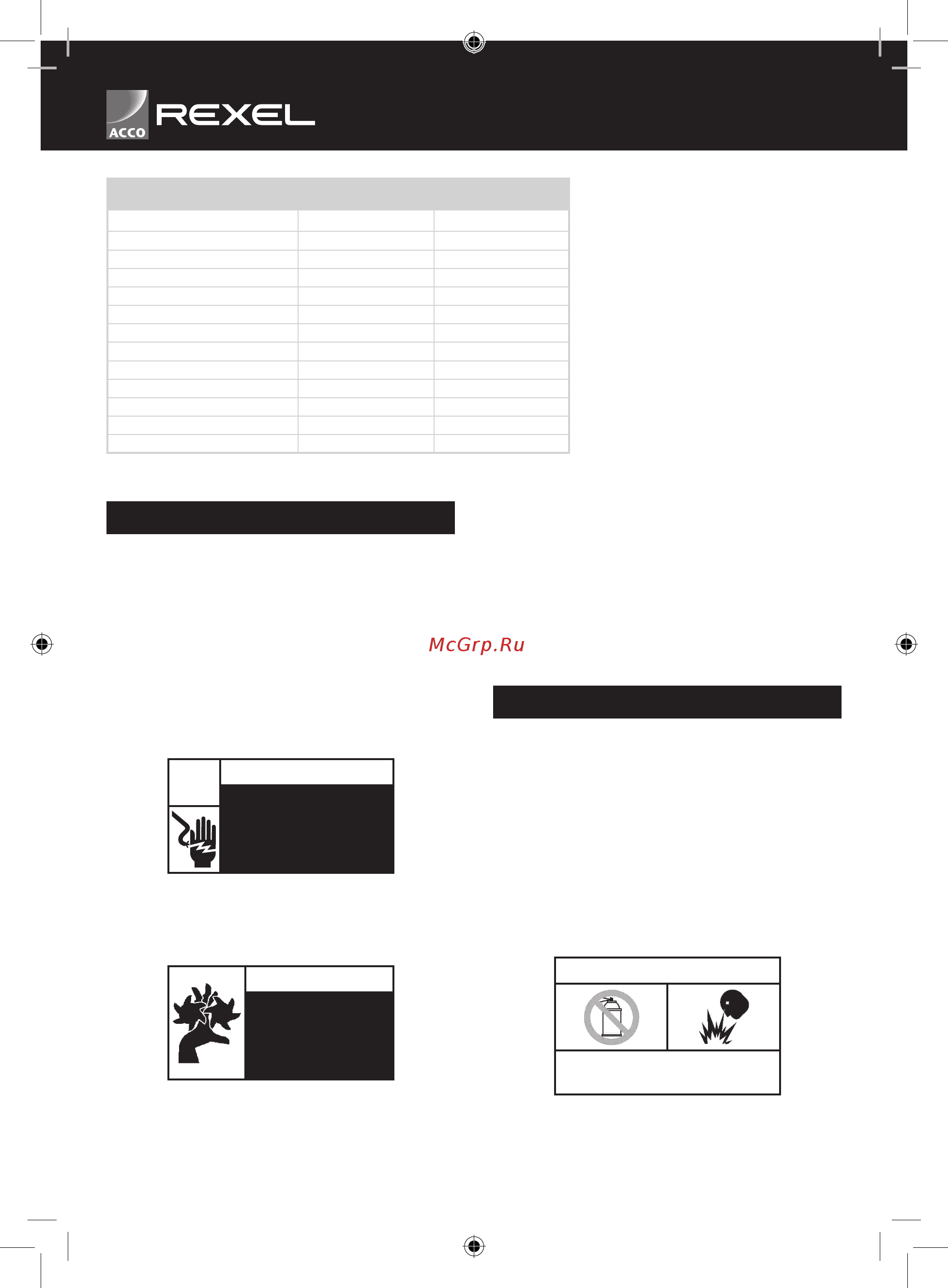 Rexel OFFICEMASTER CC175 2101832 ЧЕРНЫЙ [10/38] Allaaccobrandsstaacuorelasicurezzadegliutentiedeiterzi in questomanualeoperativoesulprodottosonoriportatiimportanti messaggidisicurezza chevannolettiattentamente