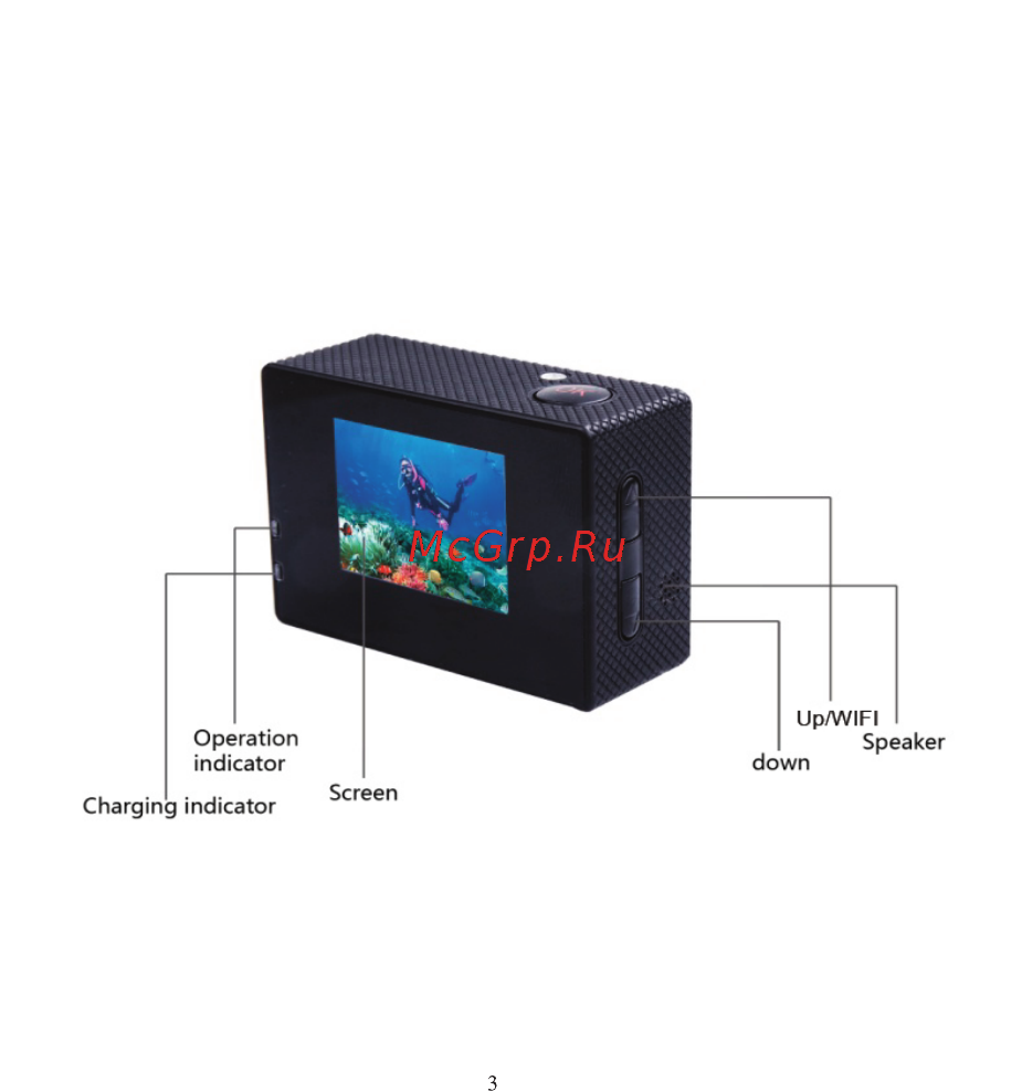 SJCAM SJ4000 Wi-Fi Черная Инструкция по эксплуатации онлайн [5/48] 289629