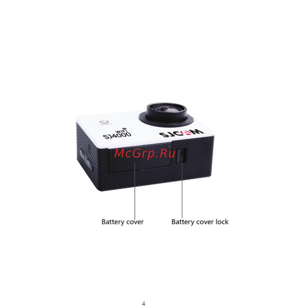 SJCAM SJ4000 Wi-Fi Черная Инструкция по эксплуатации онлайн [6/48] 289629