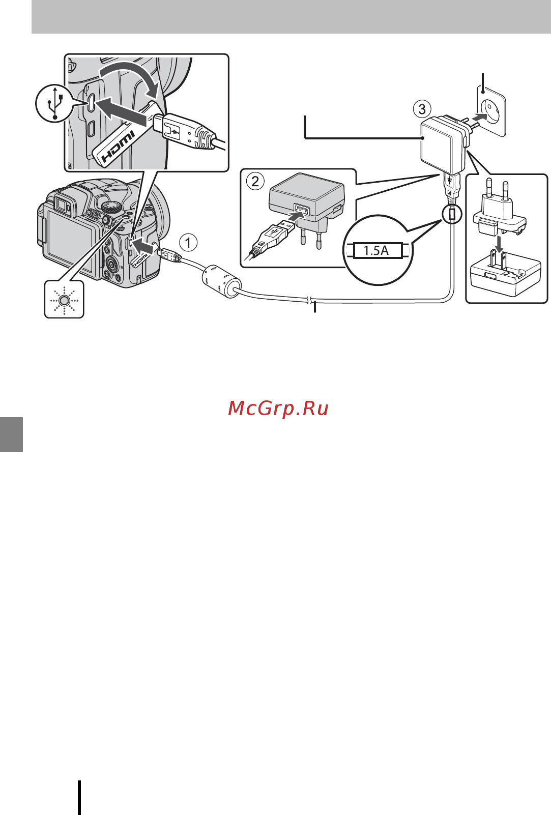 Nikon COOLPIX B700 Черный [12/44] Зарядка батареи
