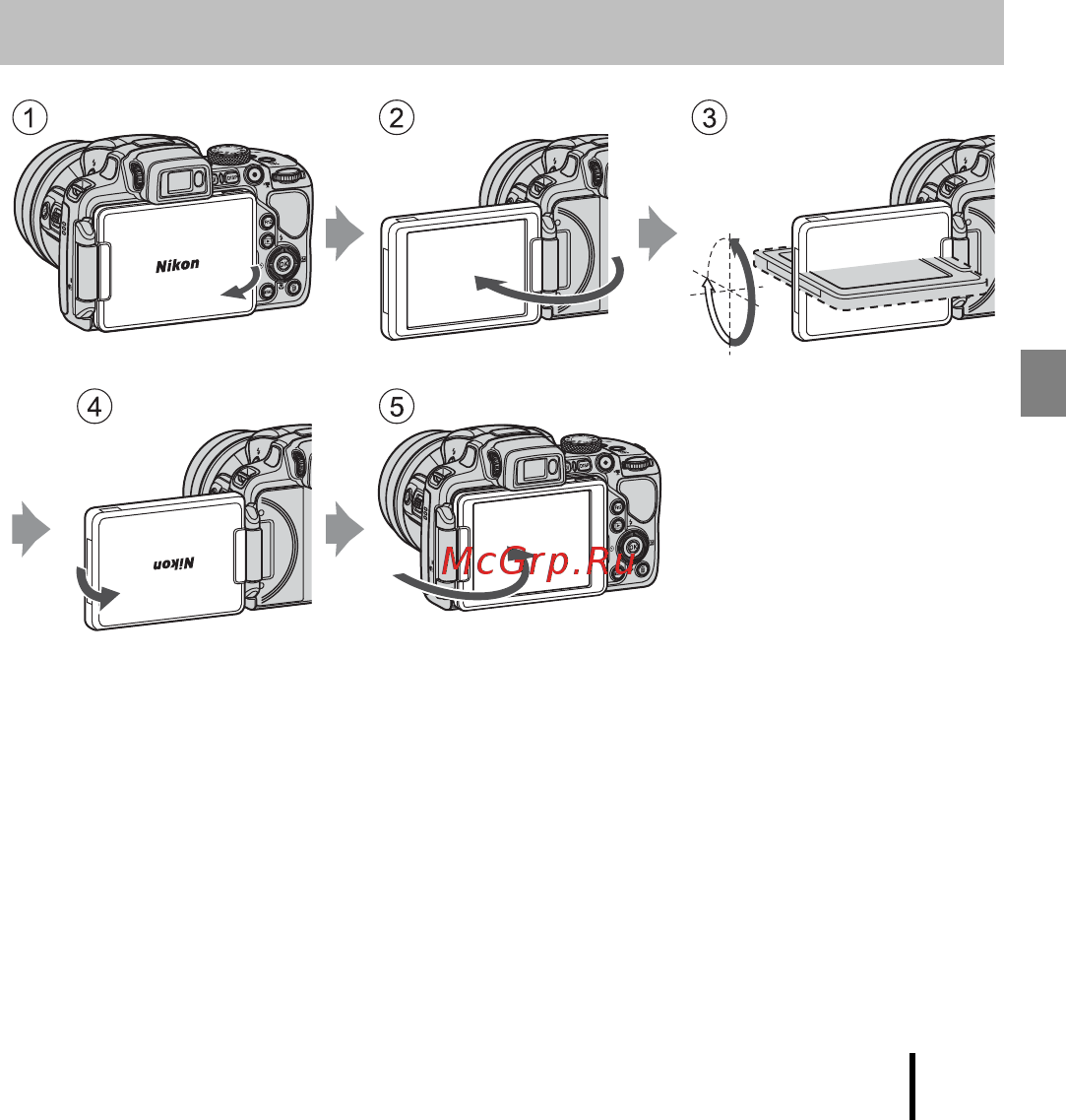 Nikon COOLPIX B700 Черный [13/44] Открывание монитора