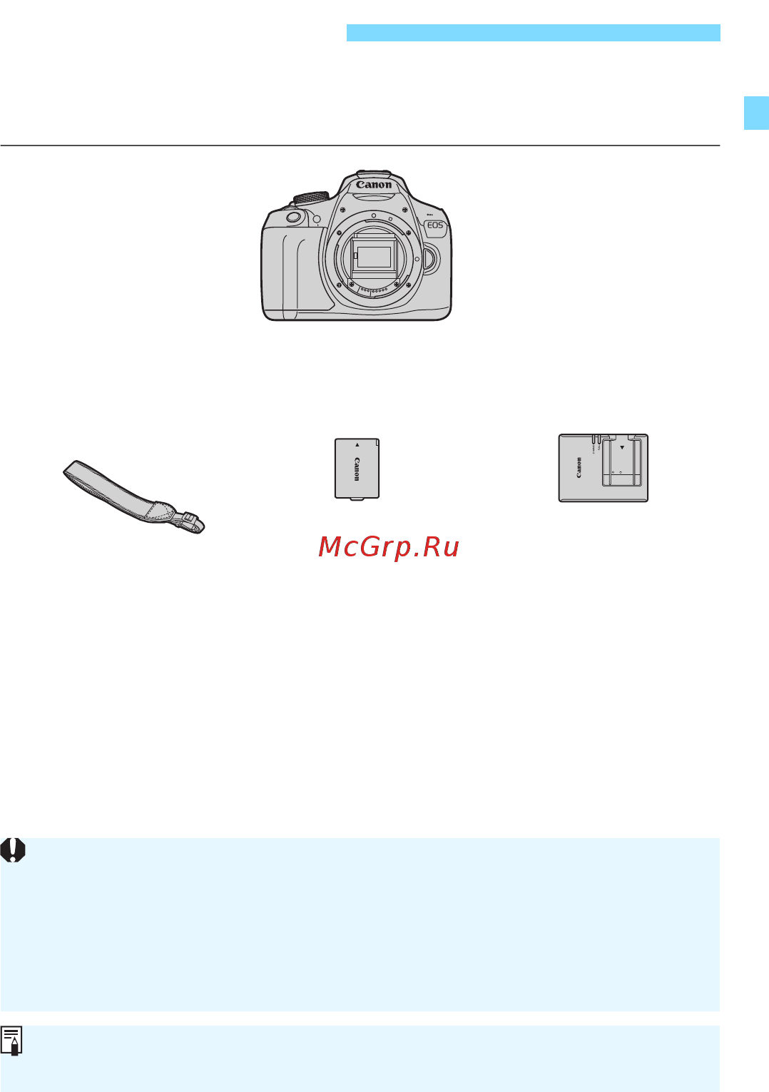 Canon EOS 2000D [3/326] В первую очередь убедитесь что в комплект поставки камеры входят все перечисленные ниже компоненты при отсутствии каких либо компонентов обращайтесь к своему дилеру