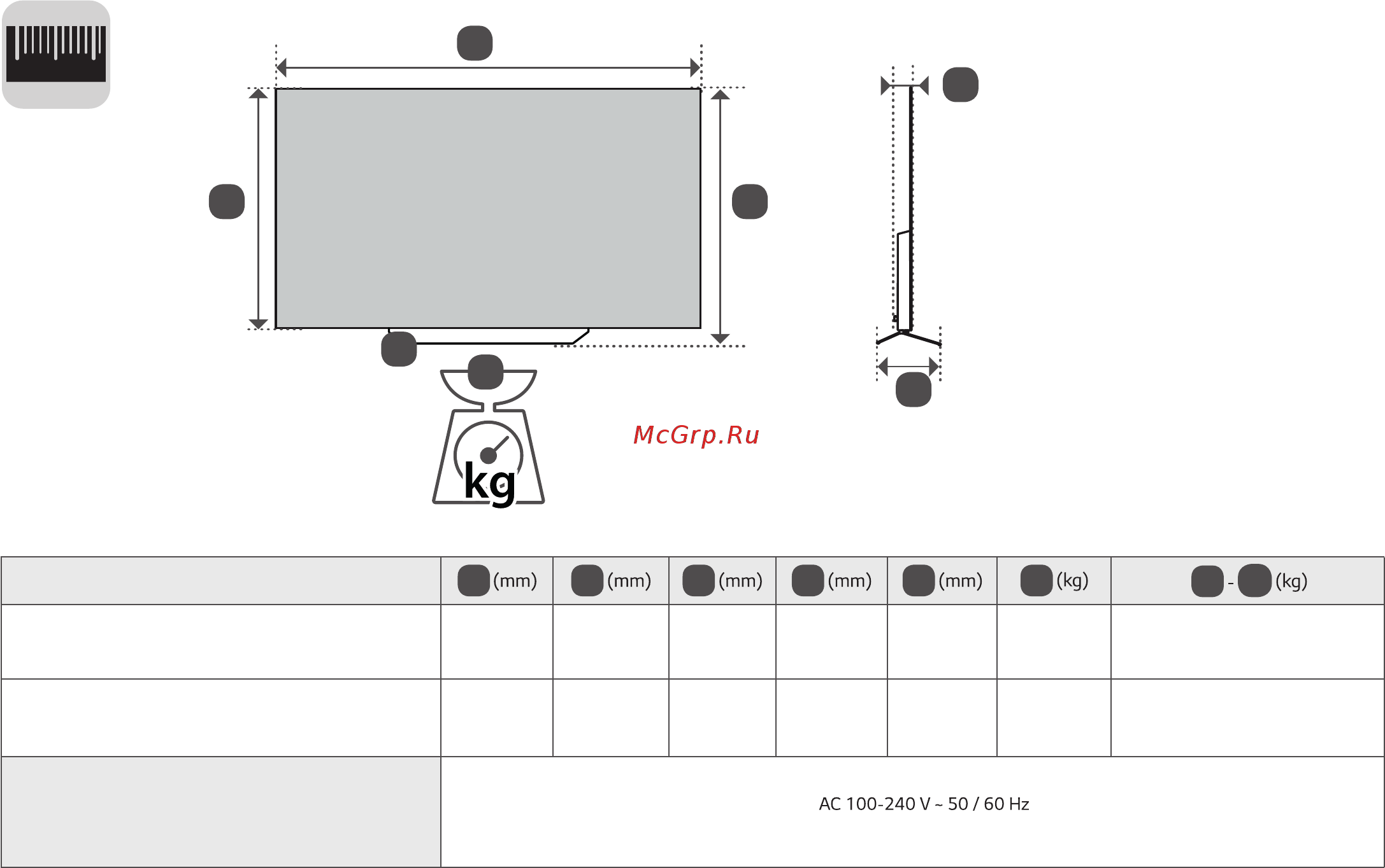 LG OLED55C7V Серебристый [9/53] A b c d e f