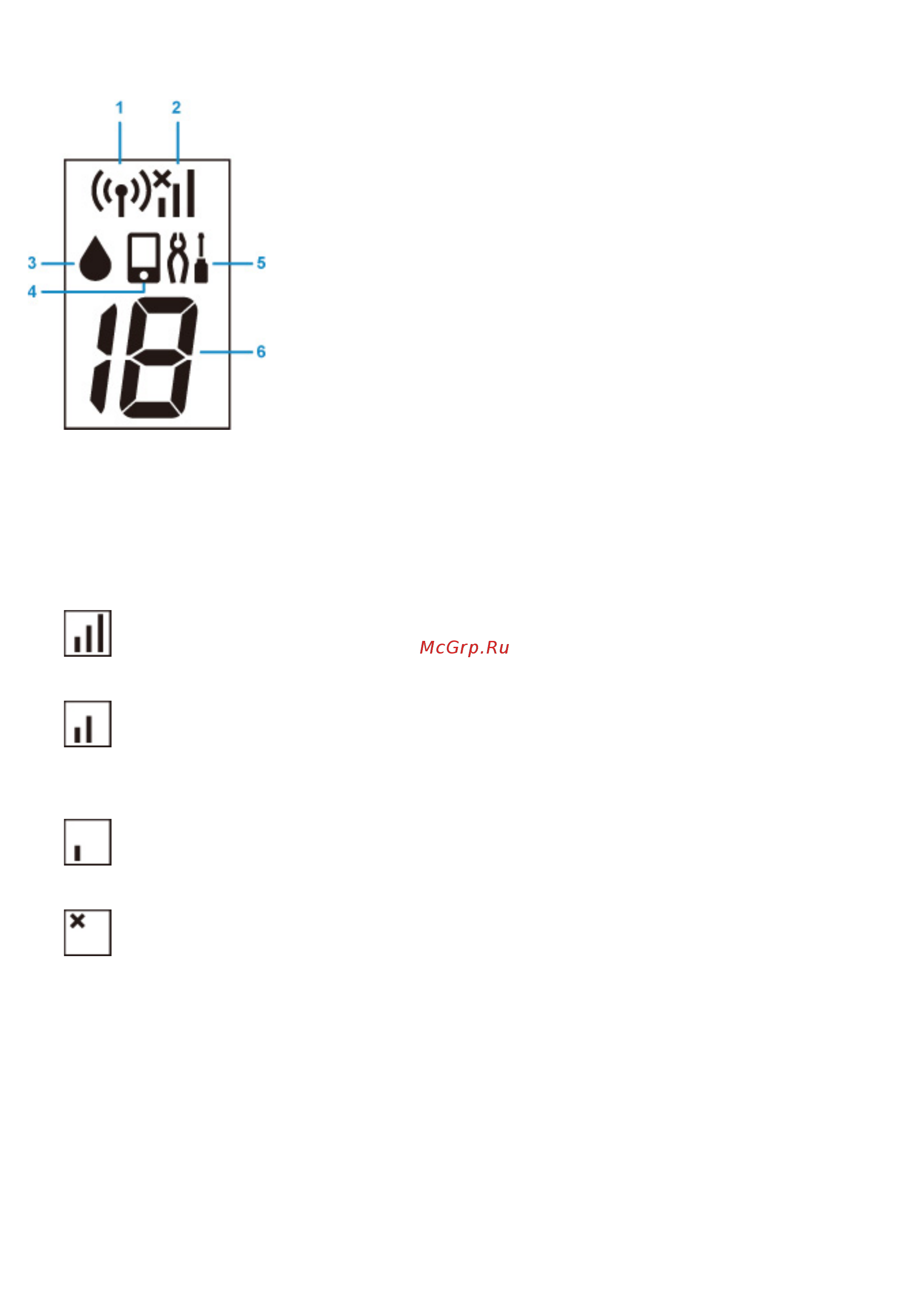 Canon PIXMA G3410 [119/369] Индикация на жк дисплее
