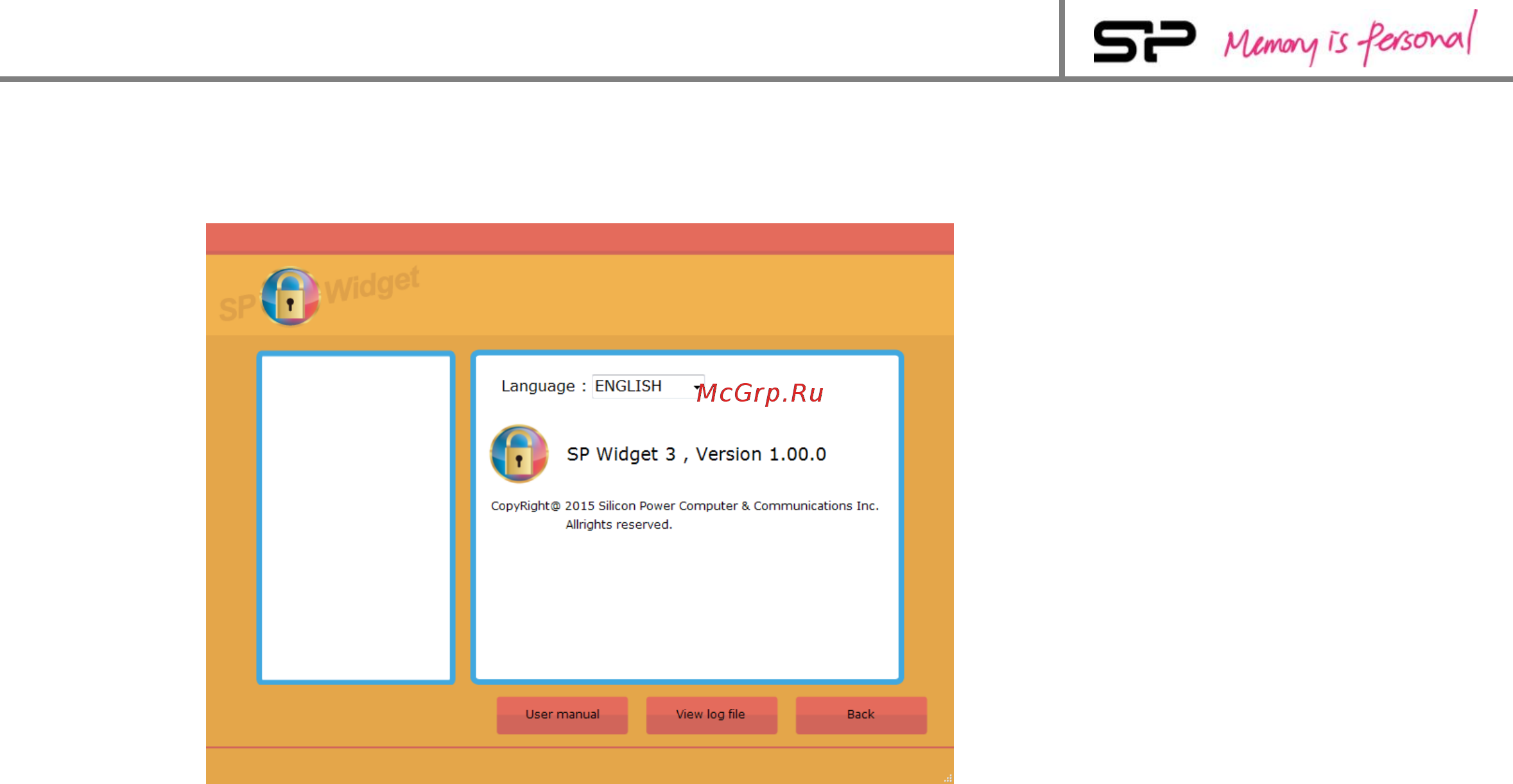 Silicon Power SP016GBSTH010V10 Черный [10/30] Sp widget v3 руководство пользователя