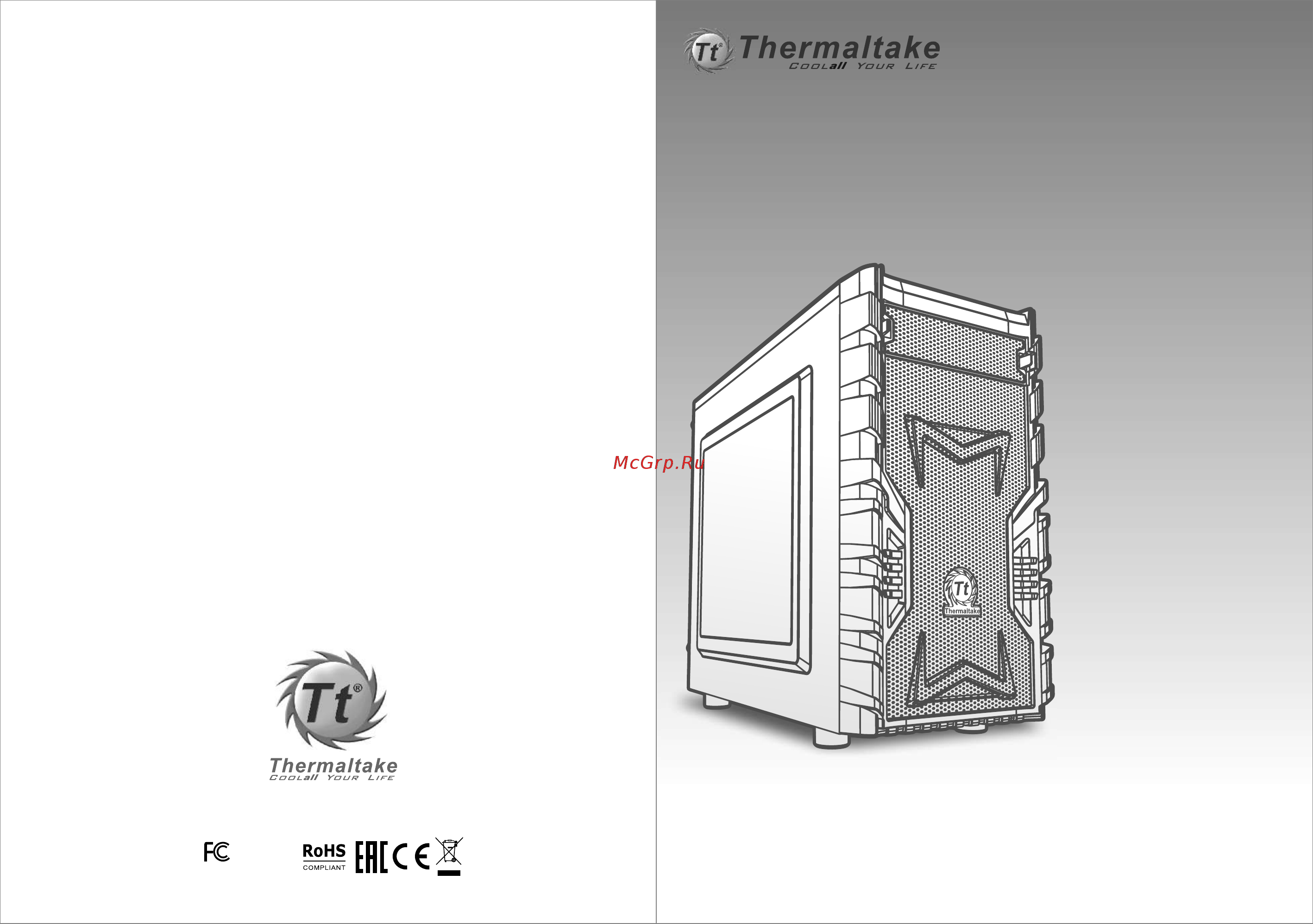 Thermaltake Versa H13 CA-1D3-00S1NN-00 Черный Инструкция по эксплуатации онлайн