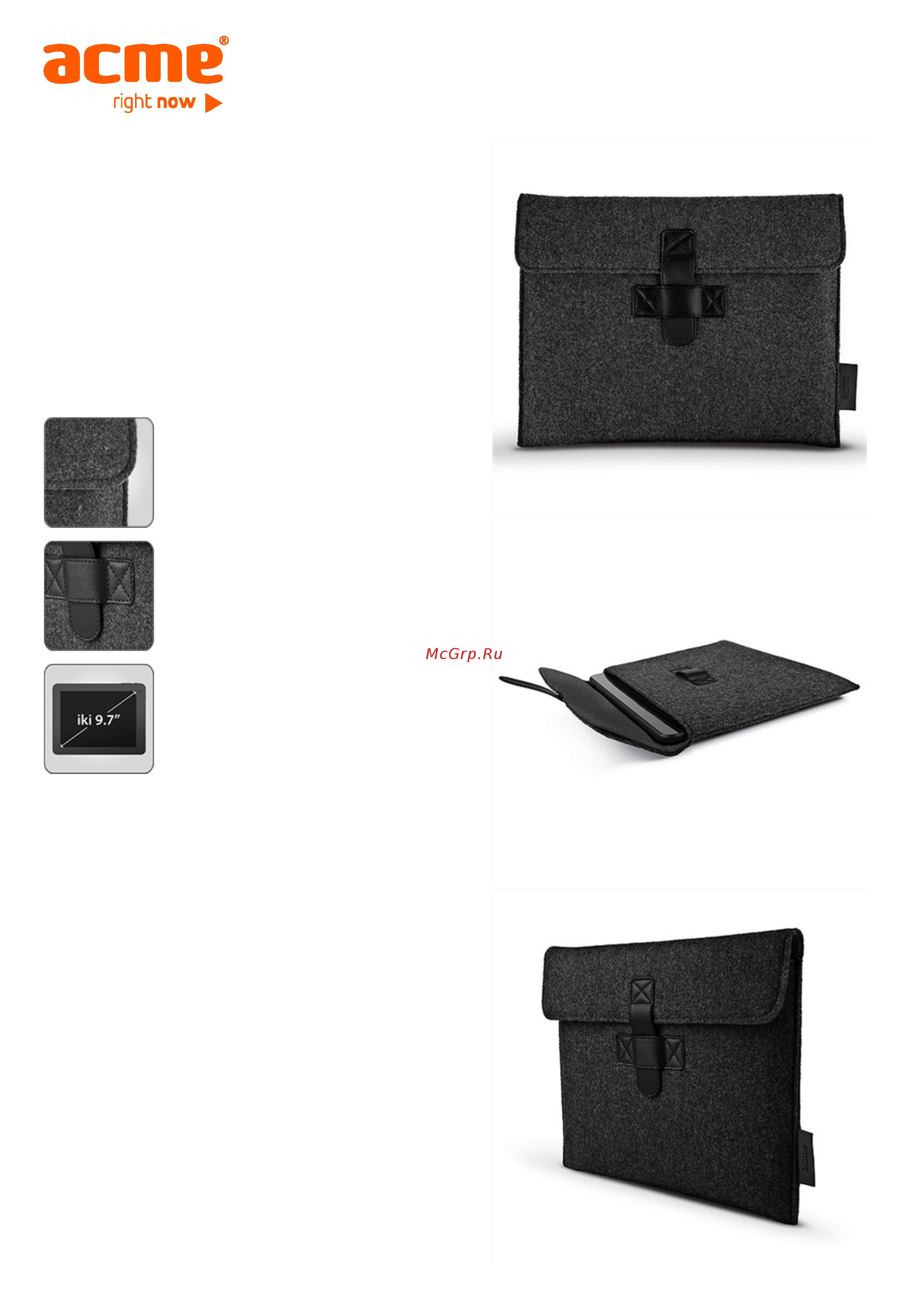 Acme Woolen Tablet Sleeve 9.7