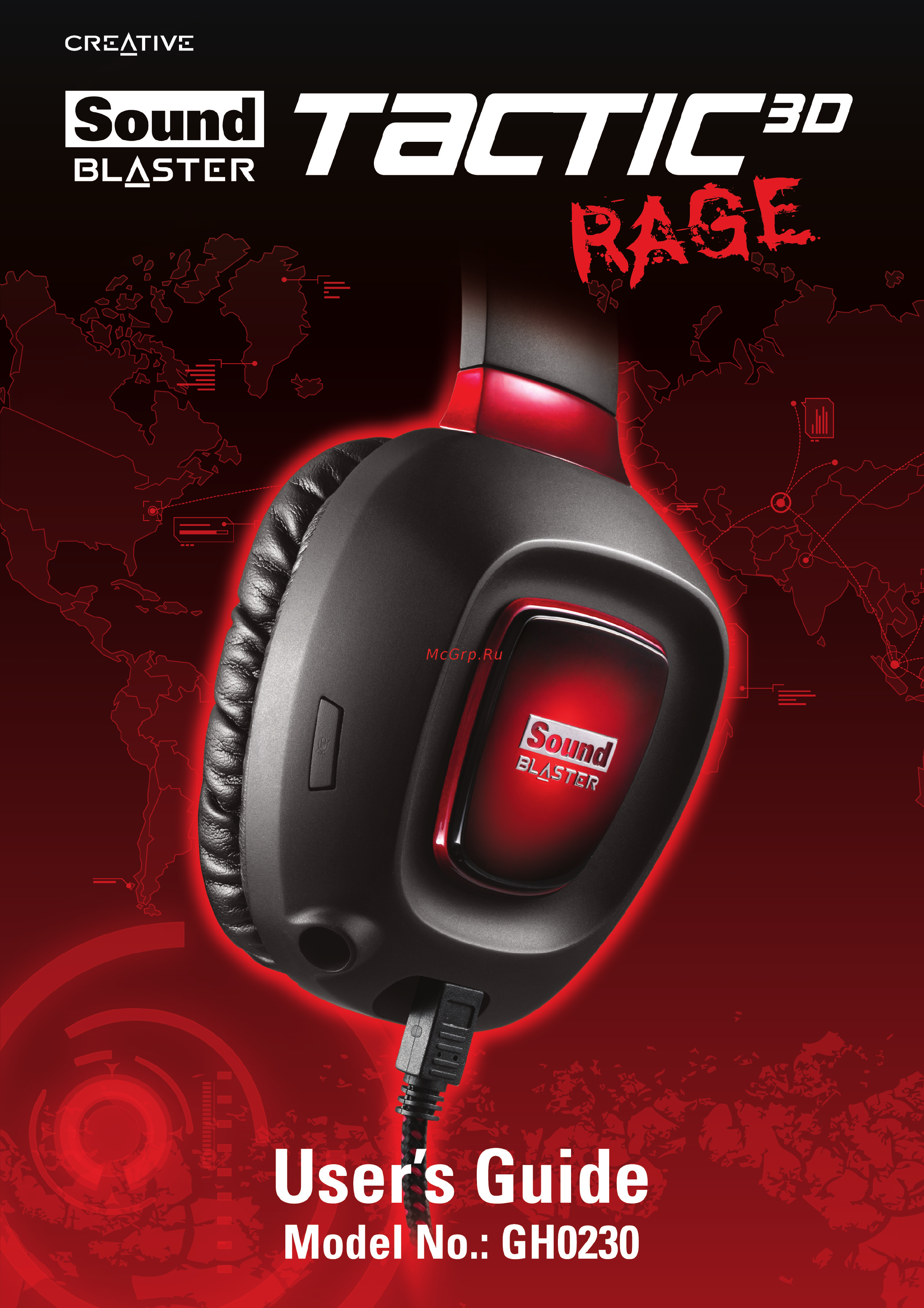Creative Sound Blaster Tactic3D Rage Wireless V2.0 Инструкция по эксплуатации онлайн