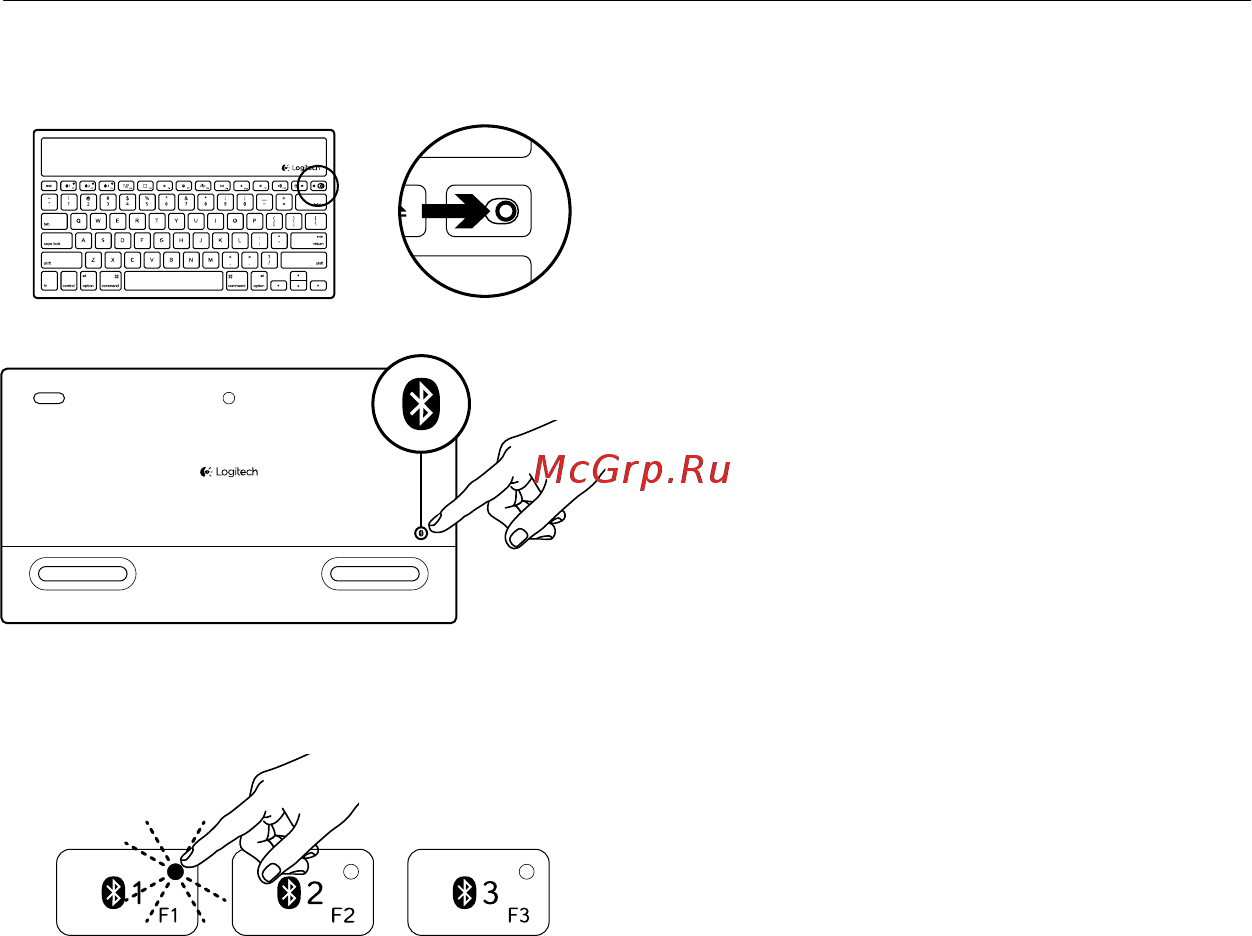 Logitech K760 [14/76] Настройка продукта