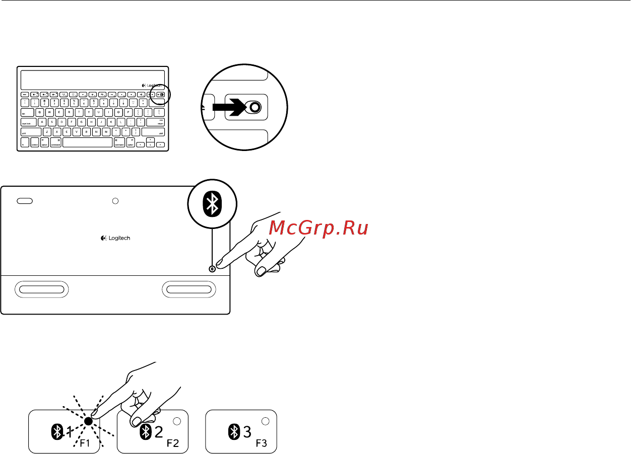Logitech K760 [54/76] Nastavenie produktu