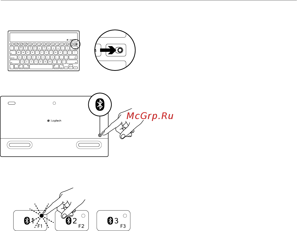 Logitech K760 [64/76] Встановлення продукту