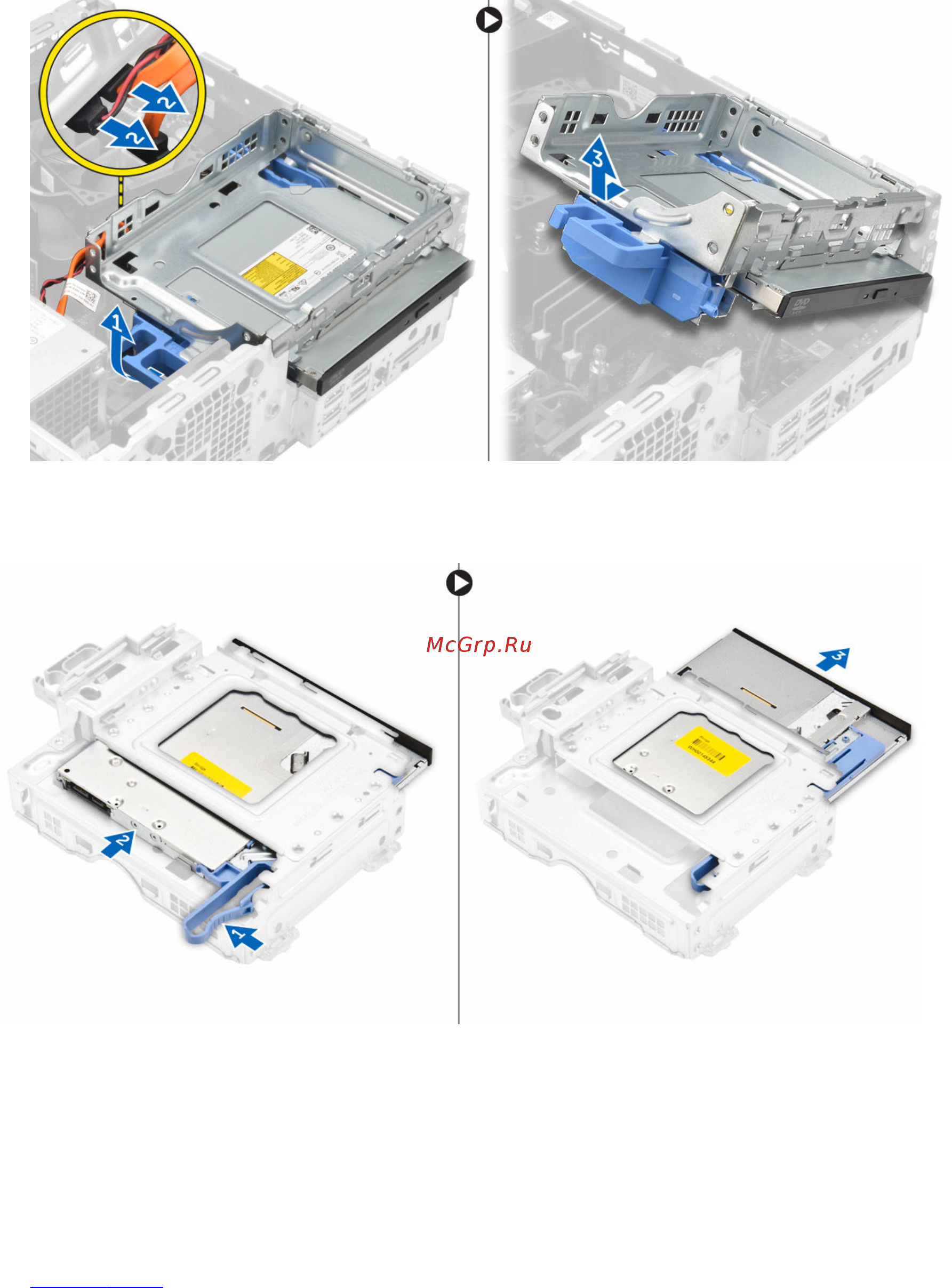 Dell PRECISION 3420-0080 [12/58] Установка оптического дисковода