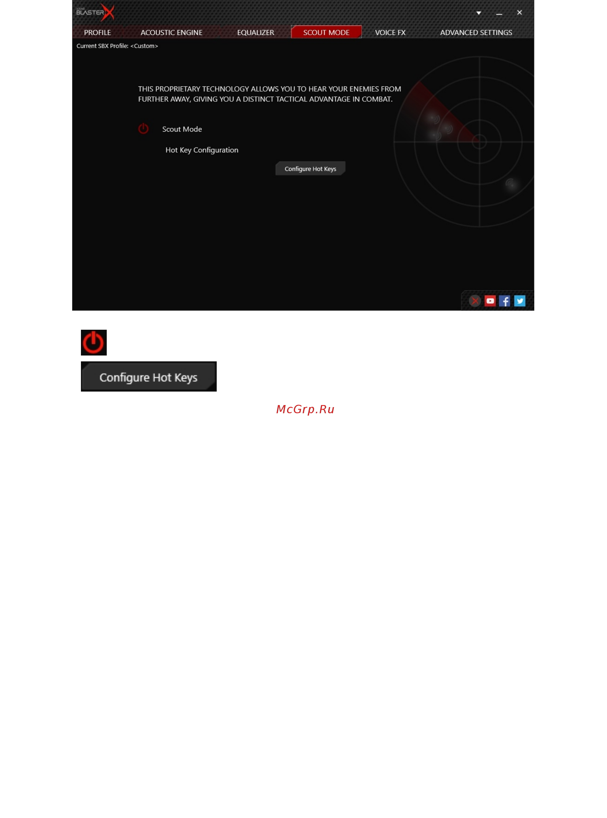 Creative Sound BlasterX H7 [16/27] Scout mode