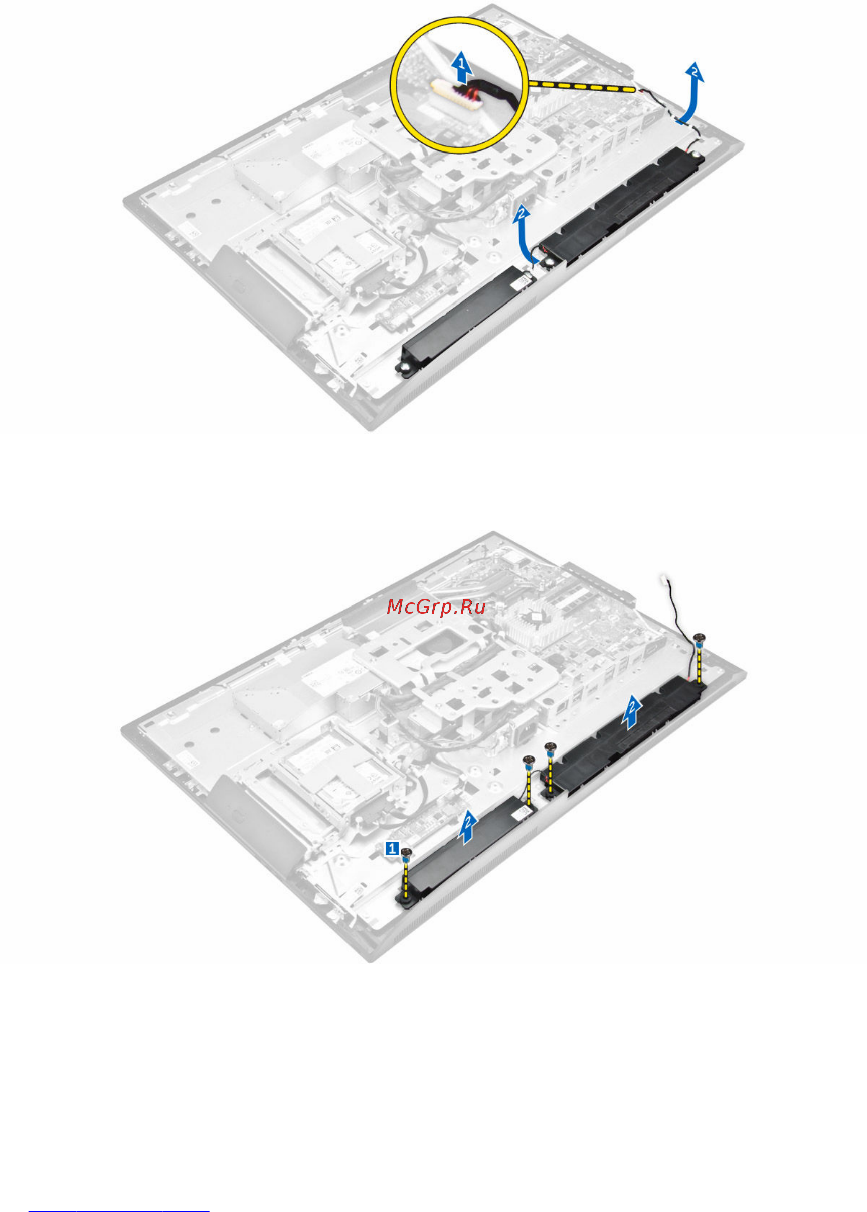 Dell Optiplex 7440 7440-8555 [20/62] Установка динамиков