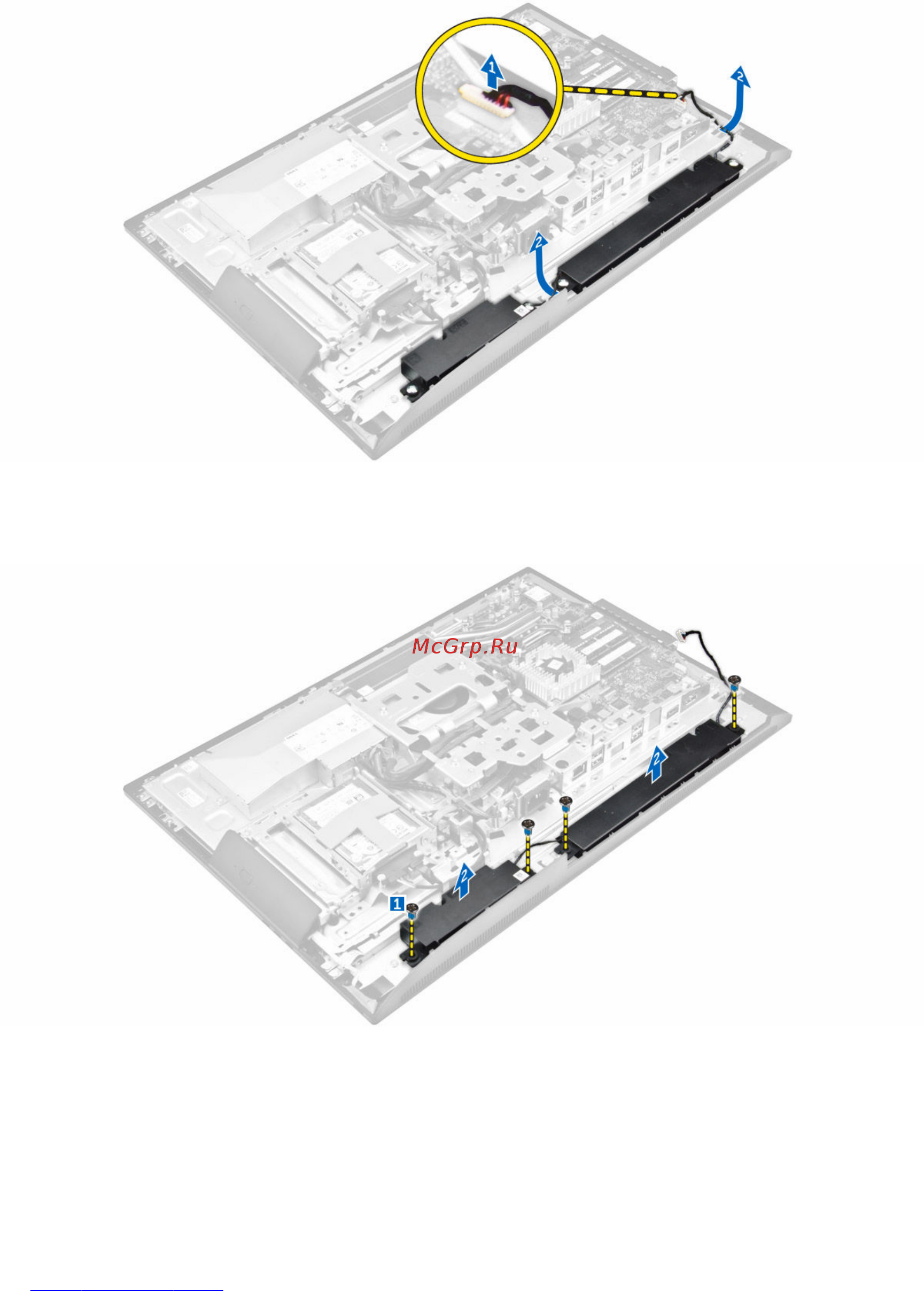 Dell OptiPlex 3240-9978 Черный [20/61] Установка модуля динамика