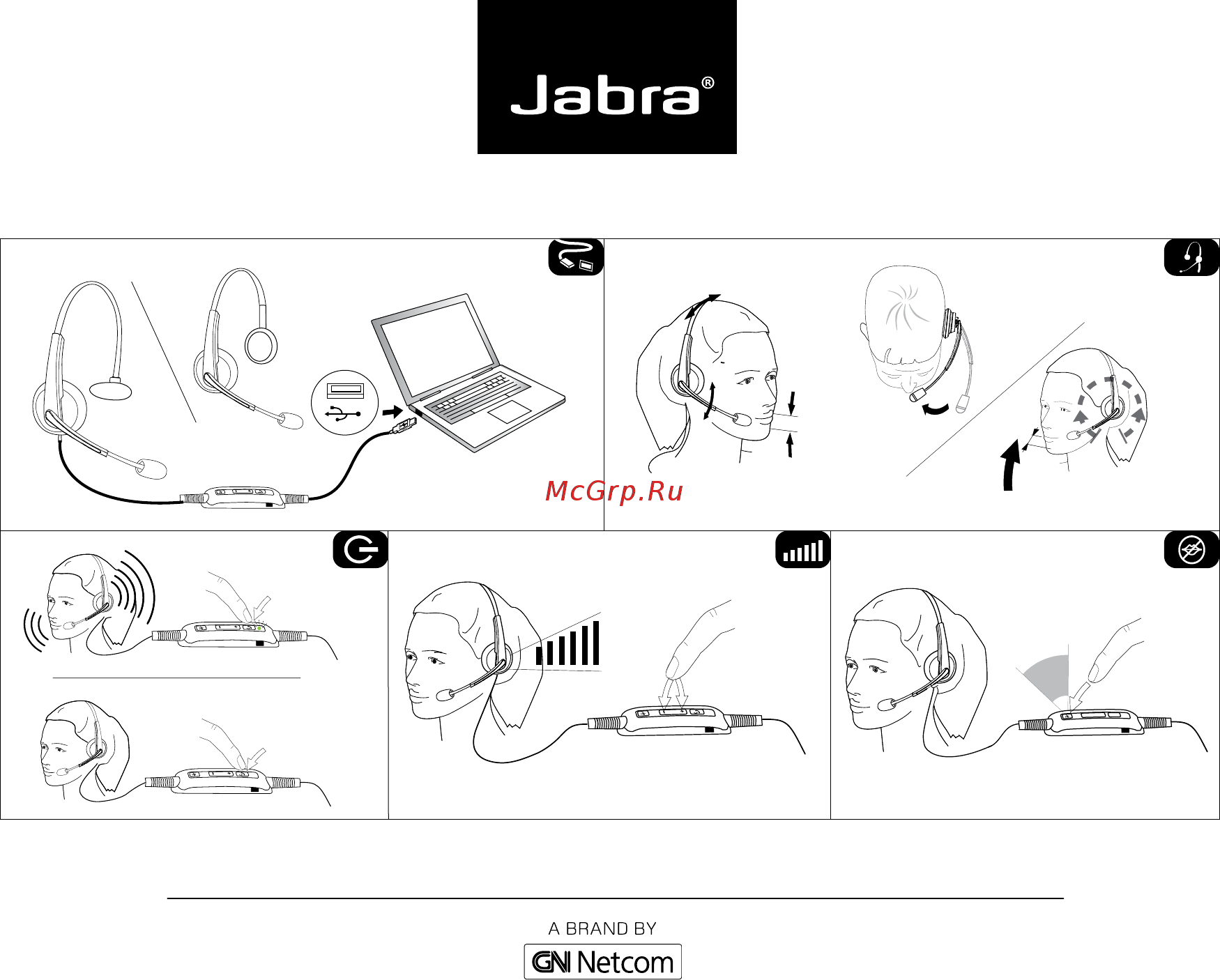 Jabra UC Voice 750 MS Mono Dark Инструкция по эксплуатации онлайн