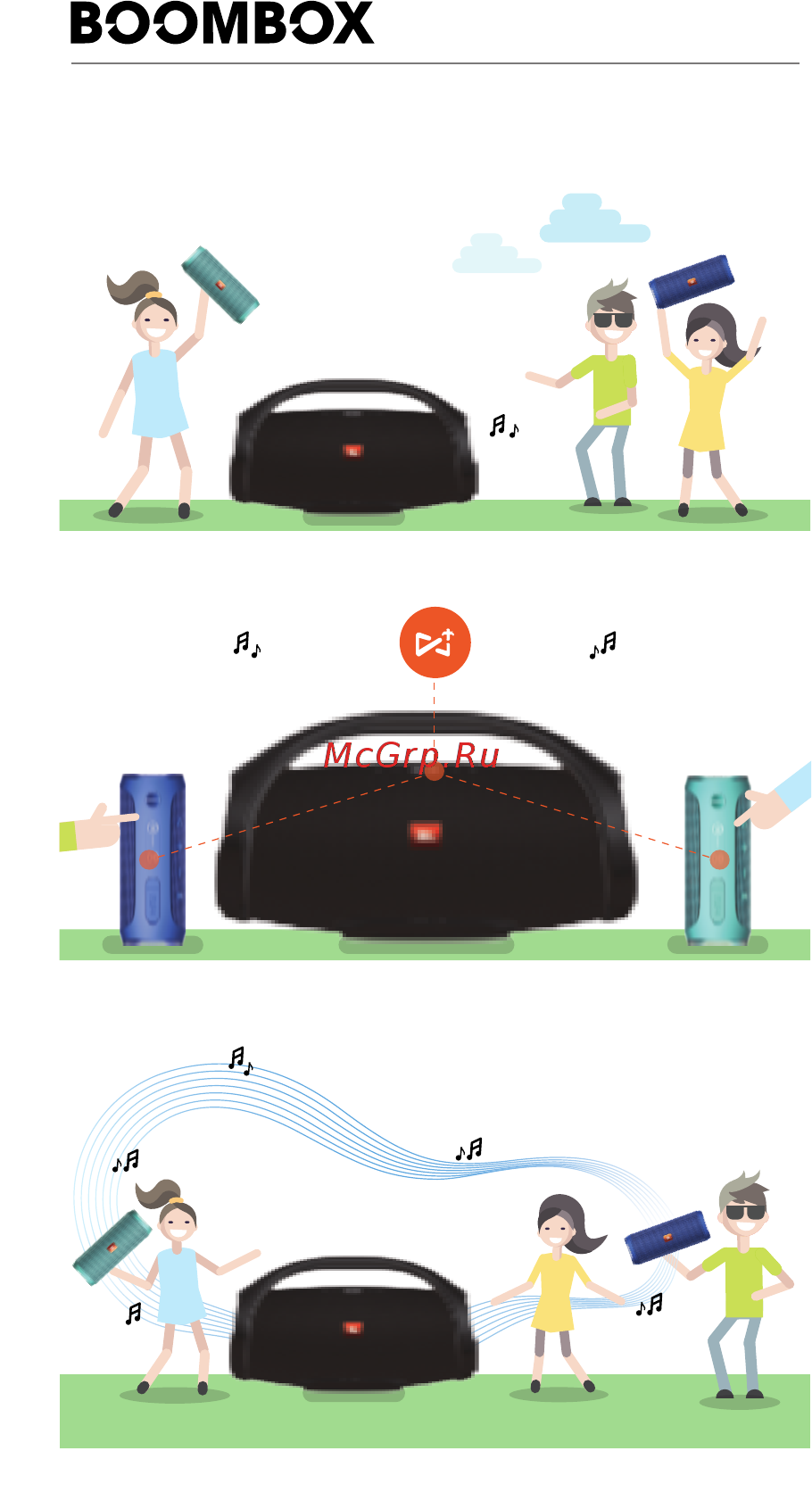 JBL Boombox Зеленый Инструкция по эксплуатации онлайн [10/24] 369526