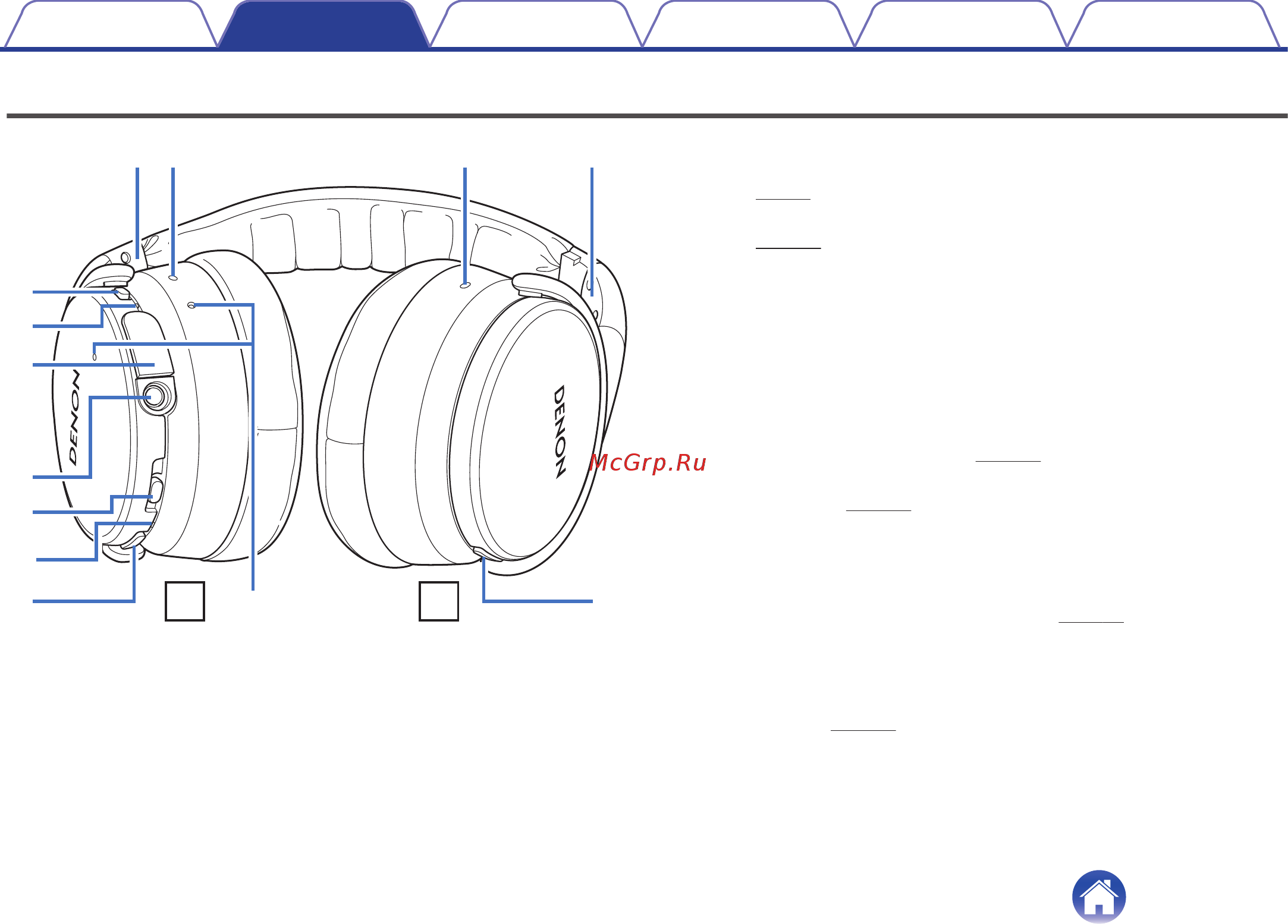 Denon AH-GC20 [6/33] Характеристики и функции