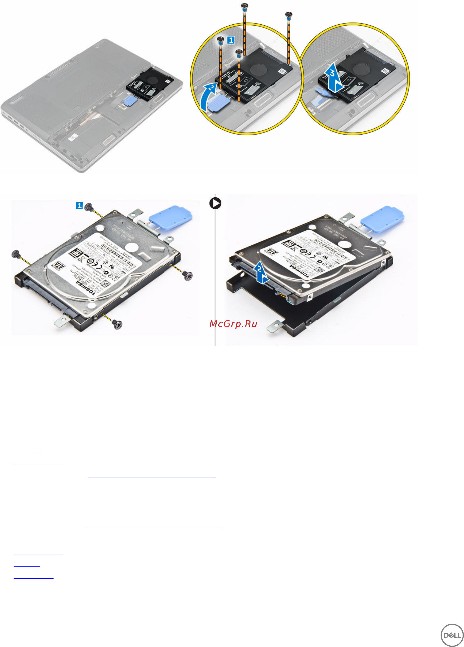 Dell 7510 (7510-9822) [12/57] Installing the hard drive