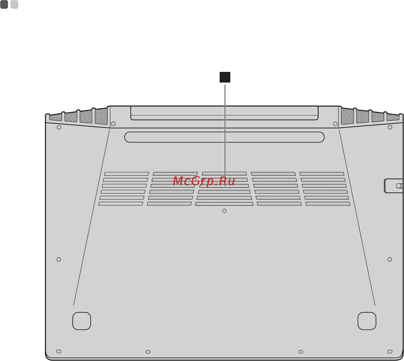 Lenovo Z5070 (59430327) [22/40] Вид снизу