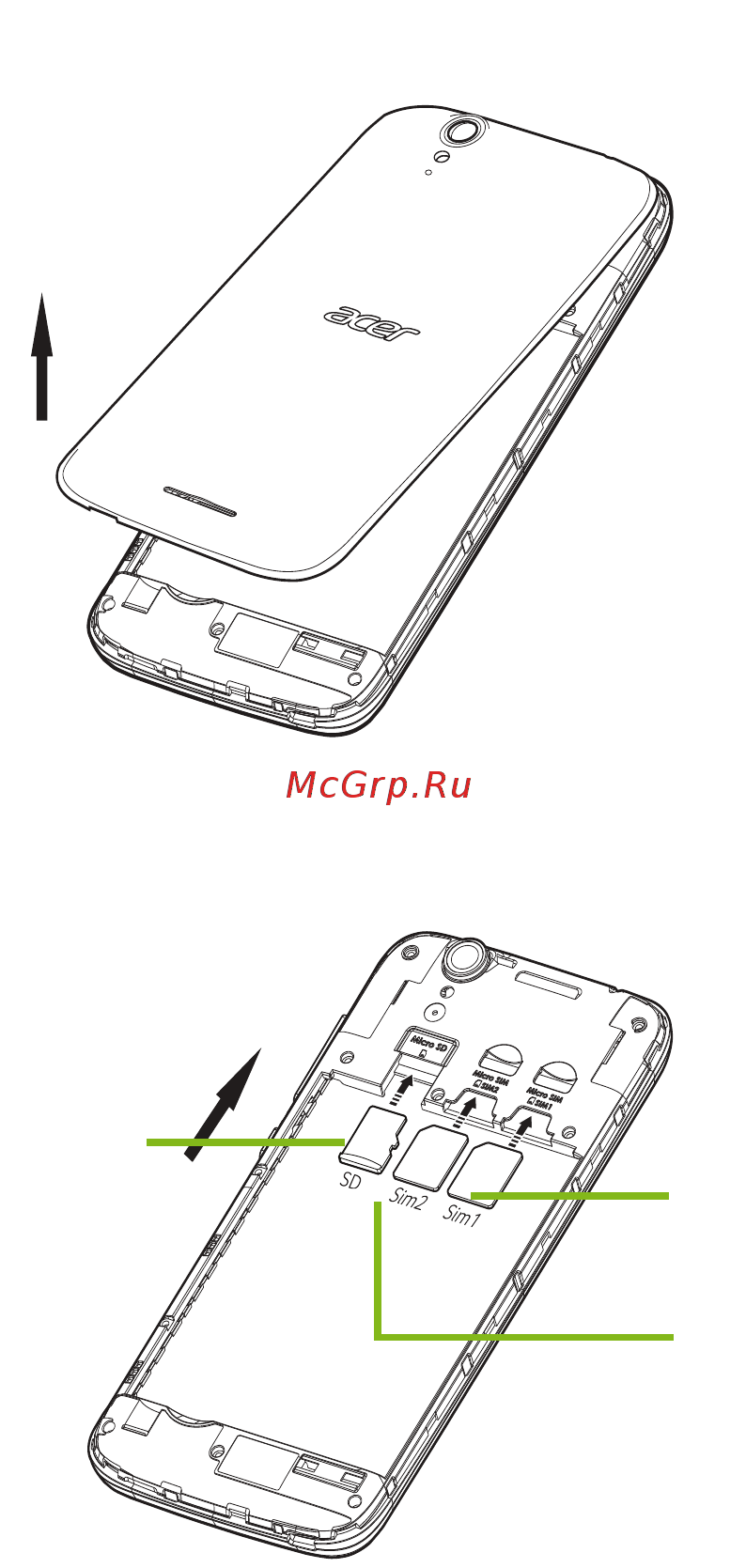 Acer Liquid Z630S Инструкция по эксплуатации онлайн [8/85] 737075