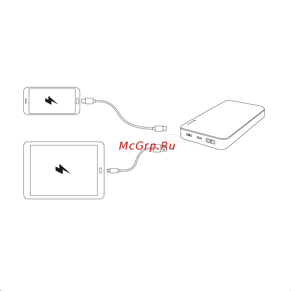 Deppa NRG Turbo 10000 mAh (33518) Инструкция по эксплуатации онлайн [3/6] 438050