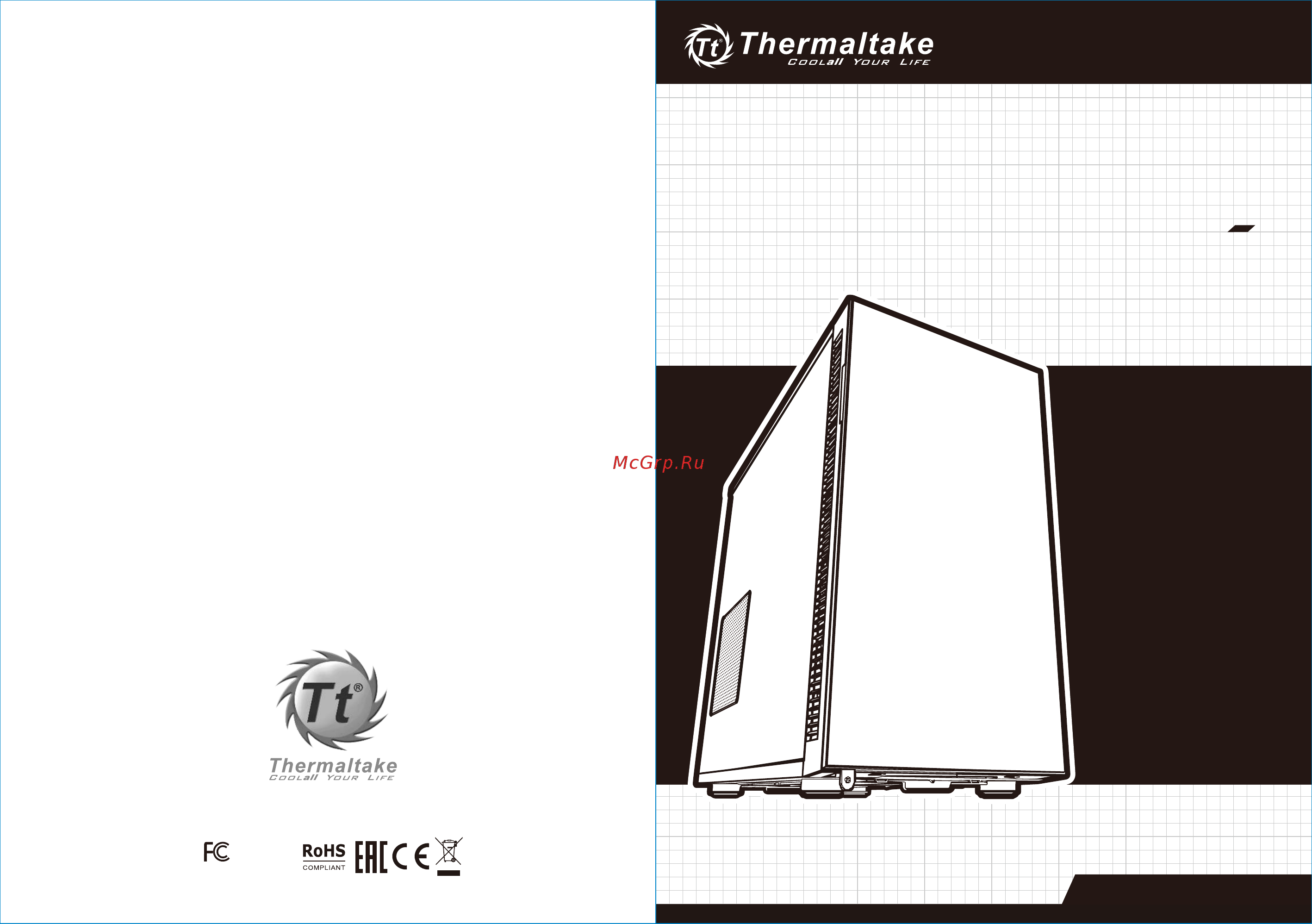 Thermaltake Versa N23 CA-1E2-00M1WN-00 Синий, черный Инструкция по эксплуатации онлайн
