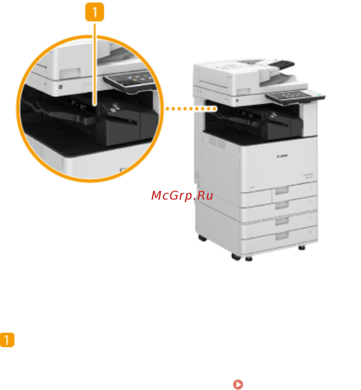 Canon imageRUNNER ADVANCE C3520i MFP 1494C006 [1204/1803] Inner finisher k