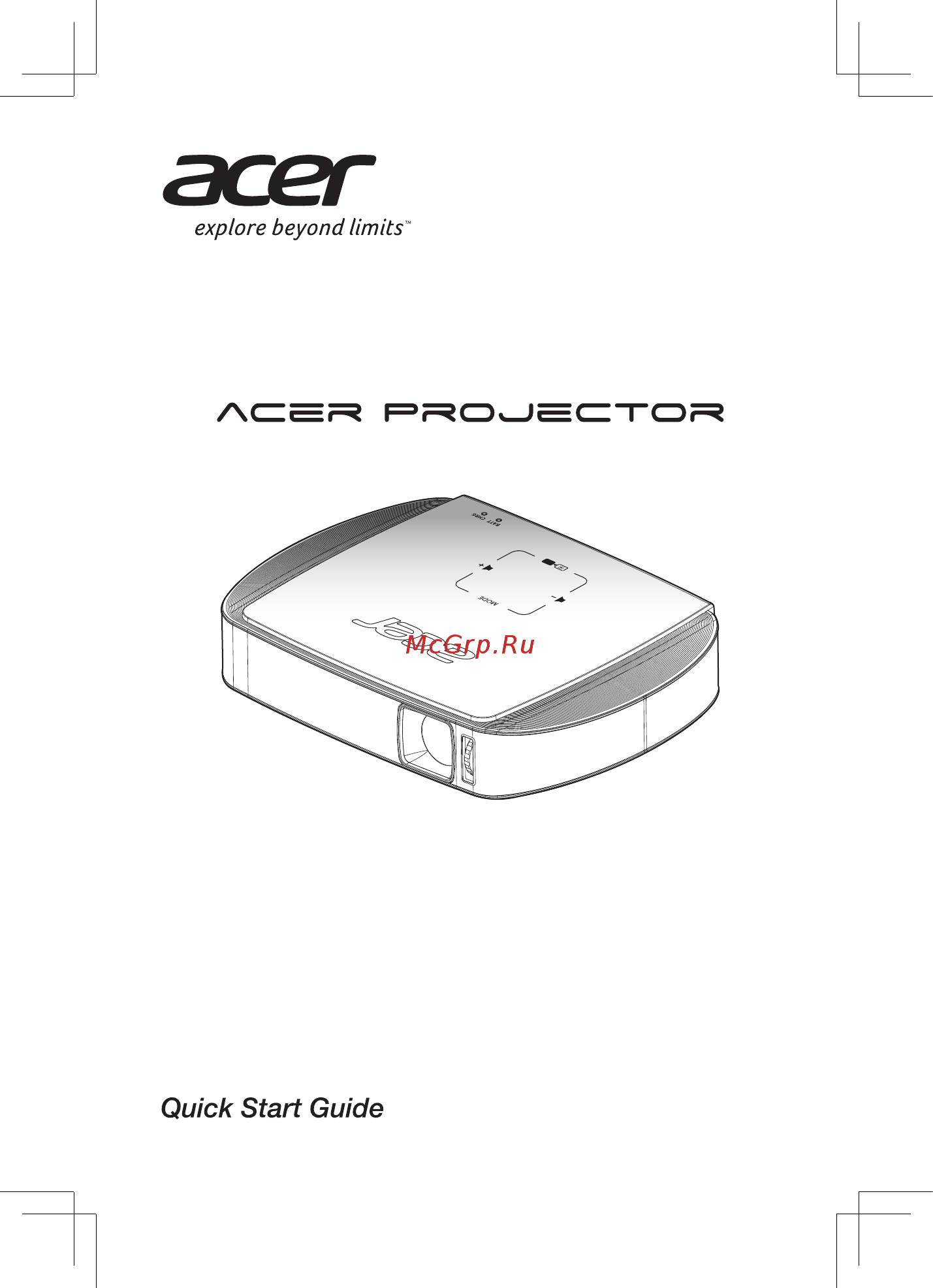 Acer C205 MR.JH911.001 Белый Инструкция по эксплуатации онлайн