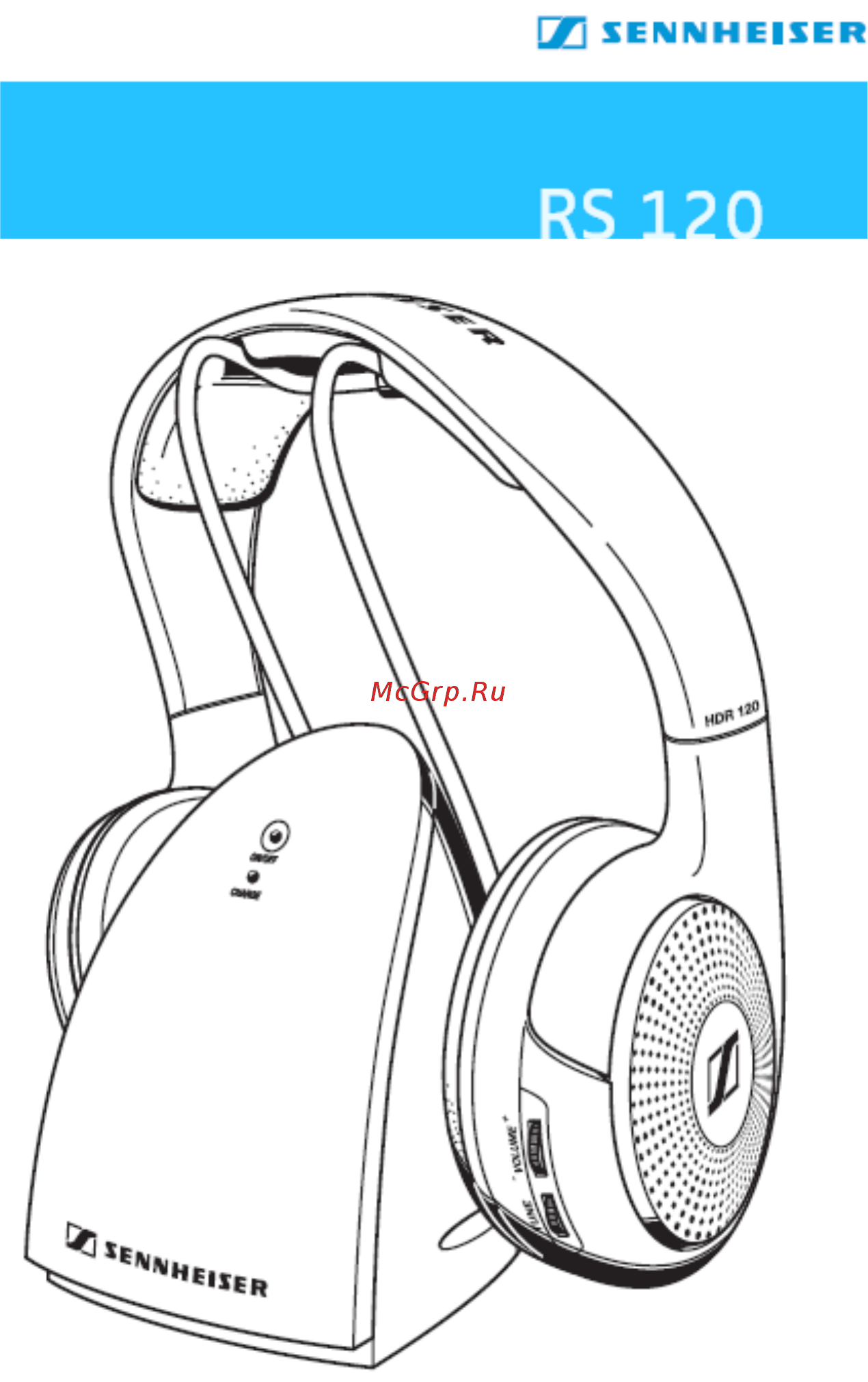 Sennheiser RS 120-II Черный Инструкция по эксплуатации онлайн