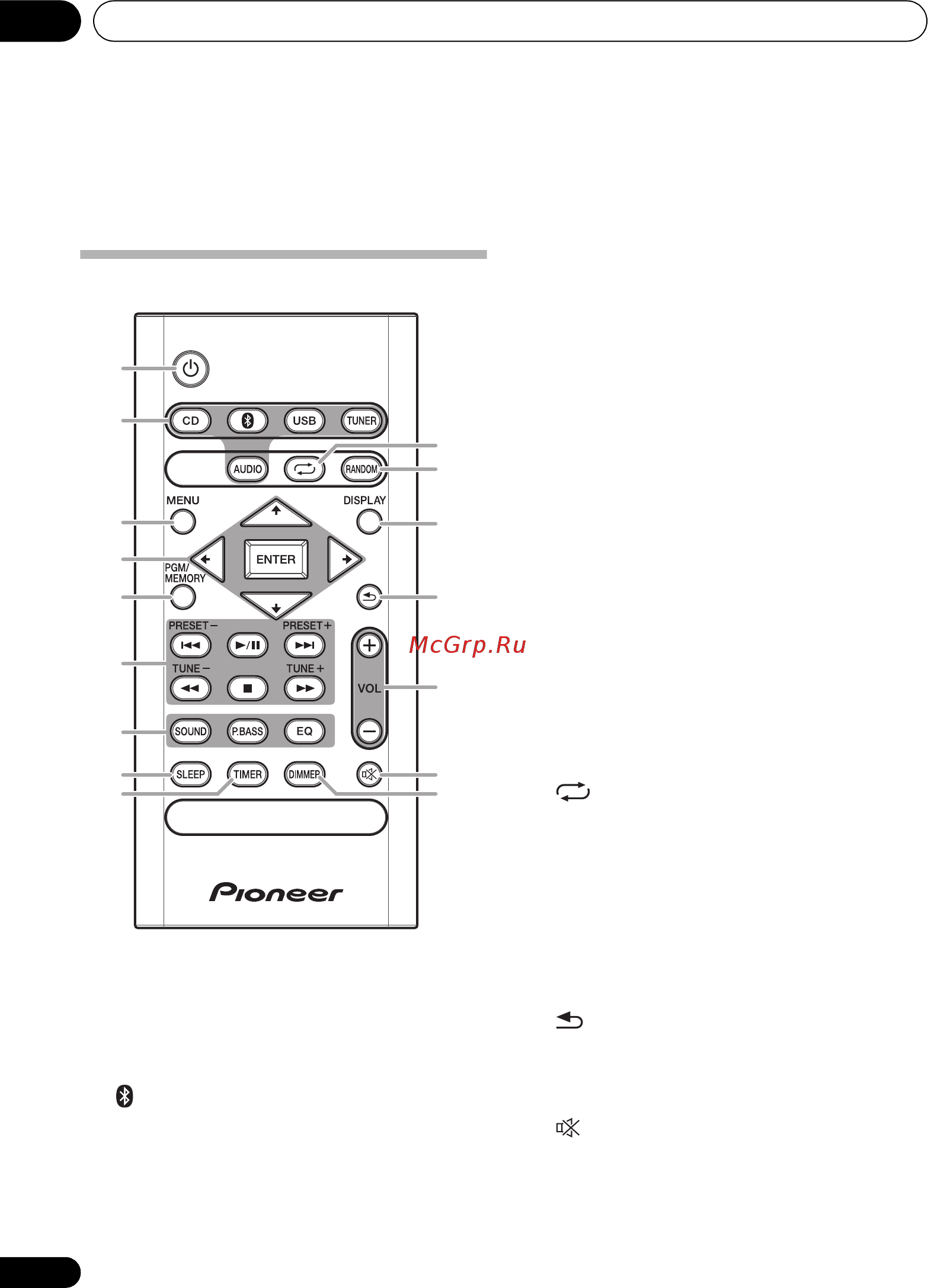 Pioneer X-HM26-S 30ВТ СЕРЕБРИСТЫЙ [6/38] X hm16_26_26d_ru book 6 ページ ２０１６年７月２２日 金曜日 午前１１時２分