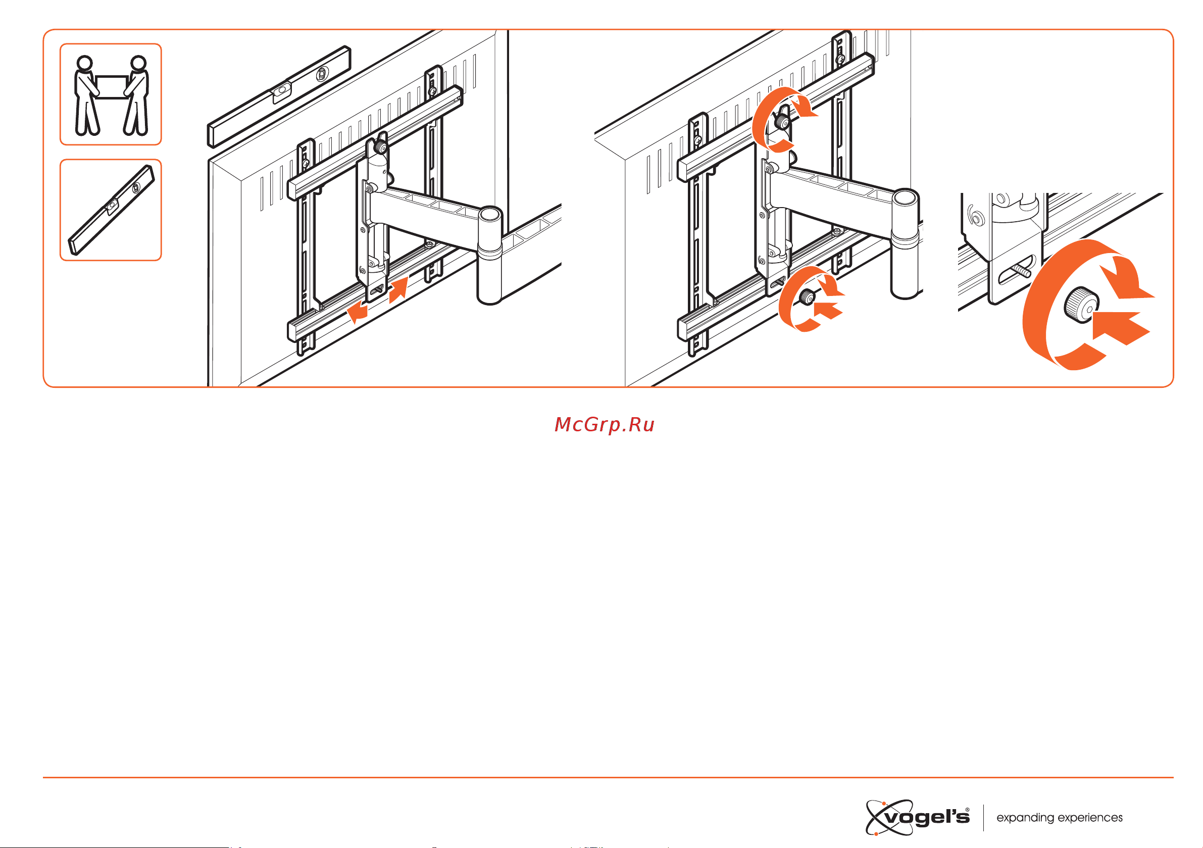 Vogels W53071 8453071 [15/20] Position the tv level