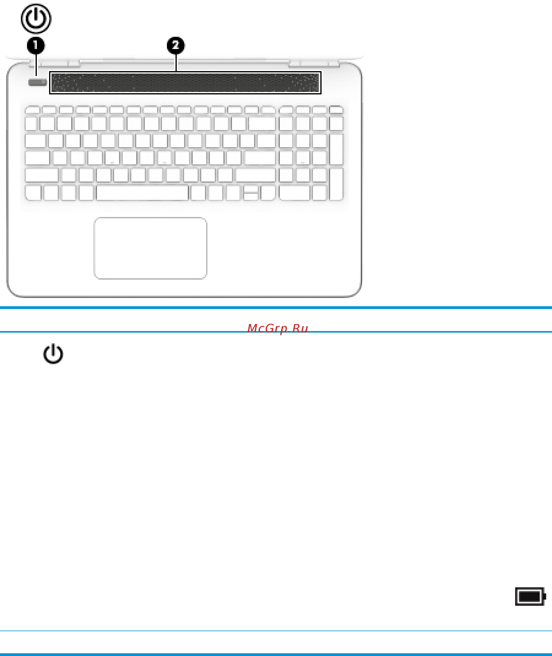 HP Pavilion 15-bc304ur 2PP55EA [21/72] Кнопка и динамики