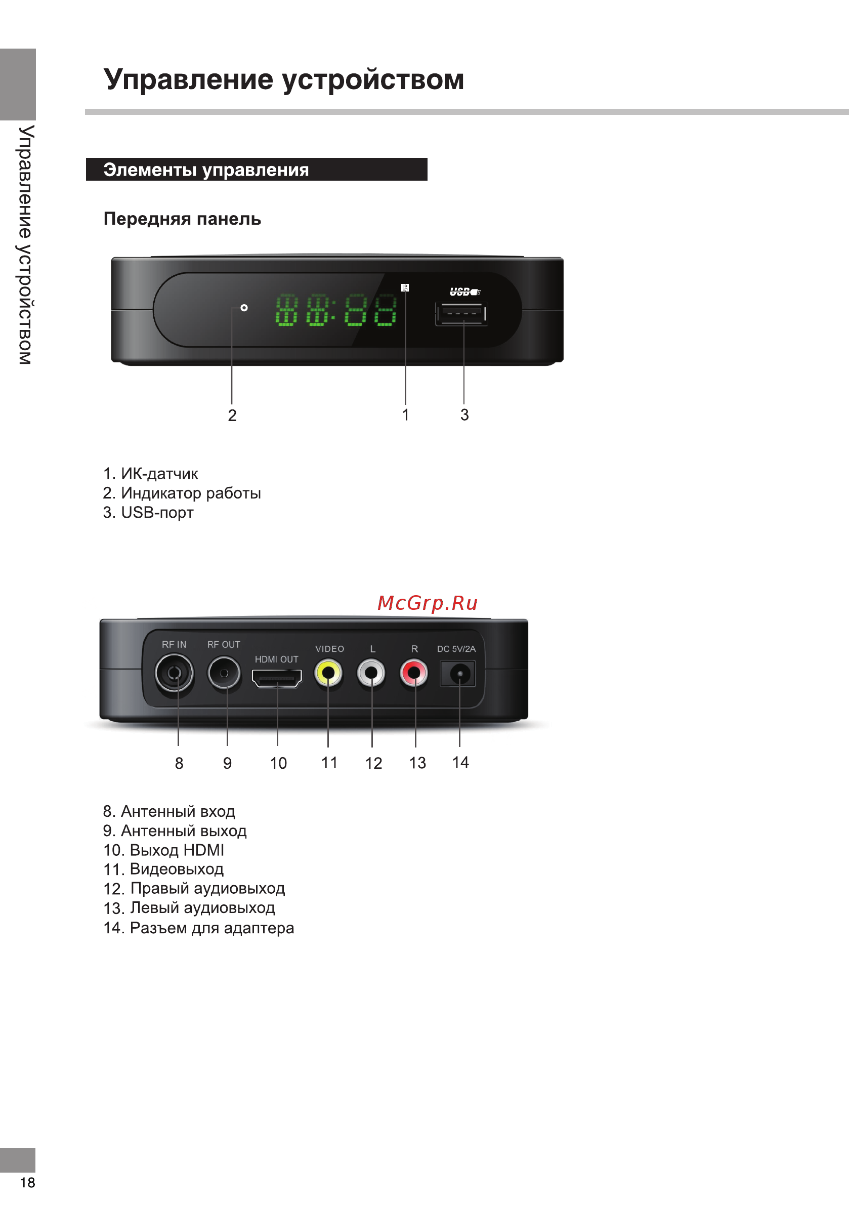 Telefunken TF-DVBT213 Инструкция по эксплуатации онлайн [5/24] 293104