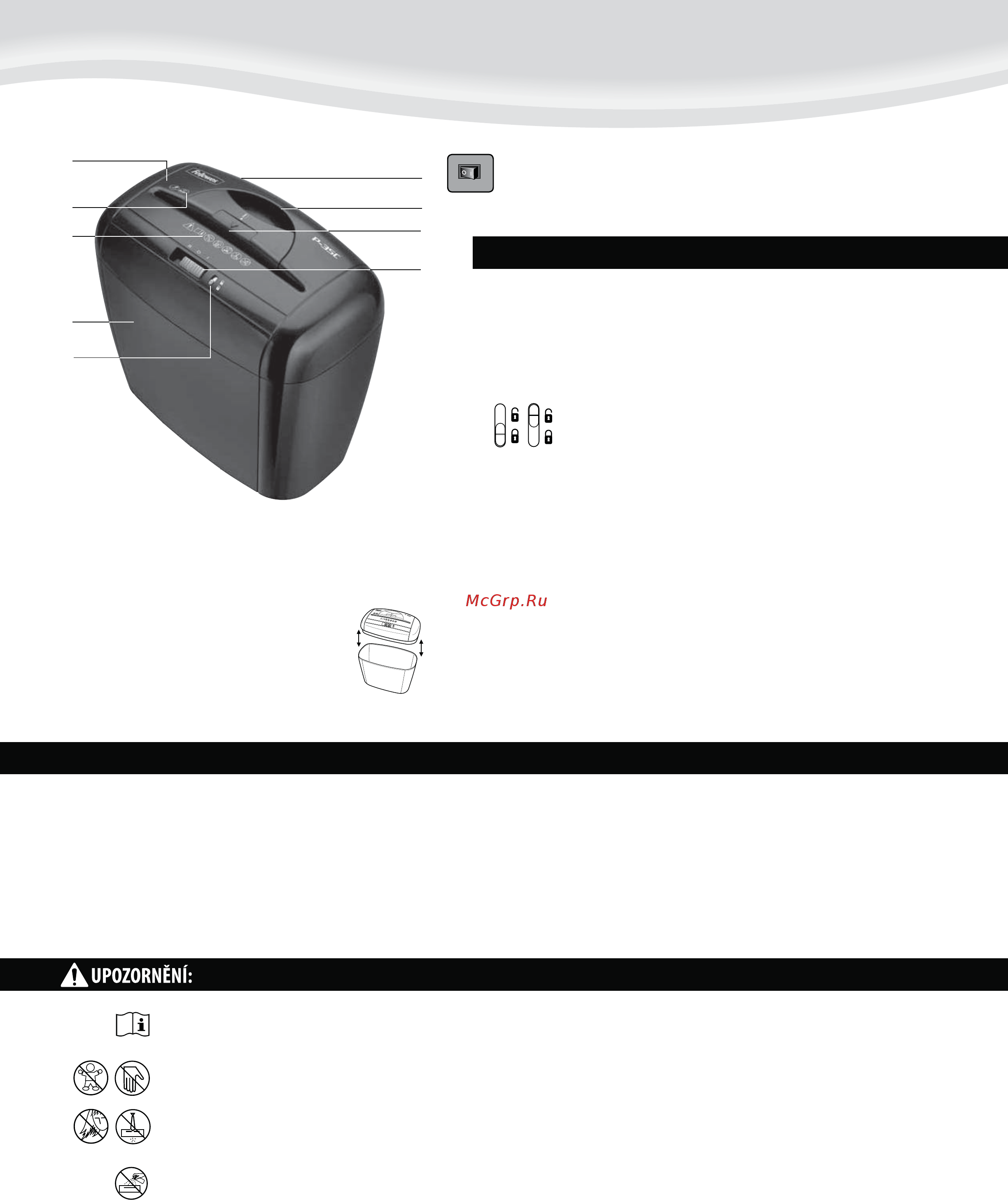 Fellowes PowerShred P-35C FS-32136 Черный [30/40] Česky