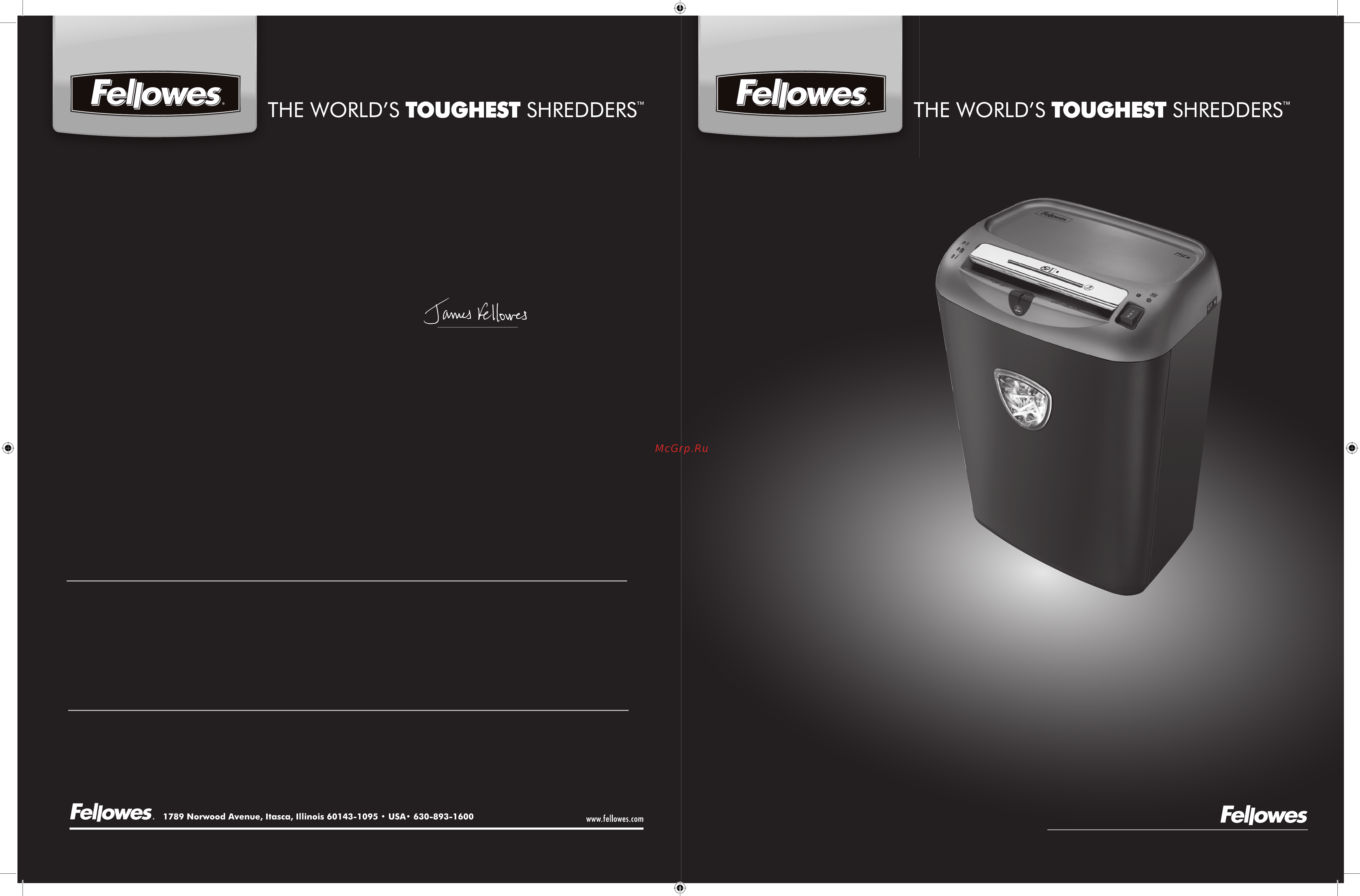 Fellowes PowerShred 75Cs FS-46750 Серый, черный Инструкция по эксплуатации онлайн