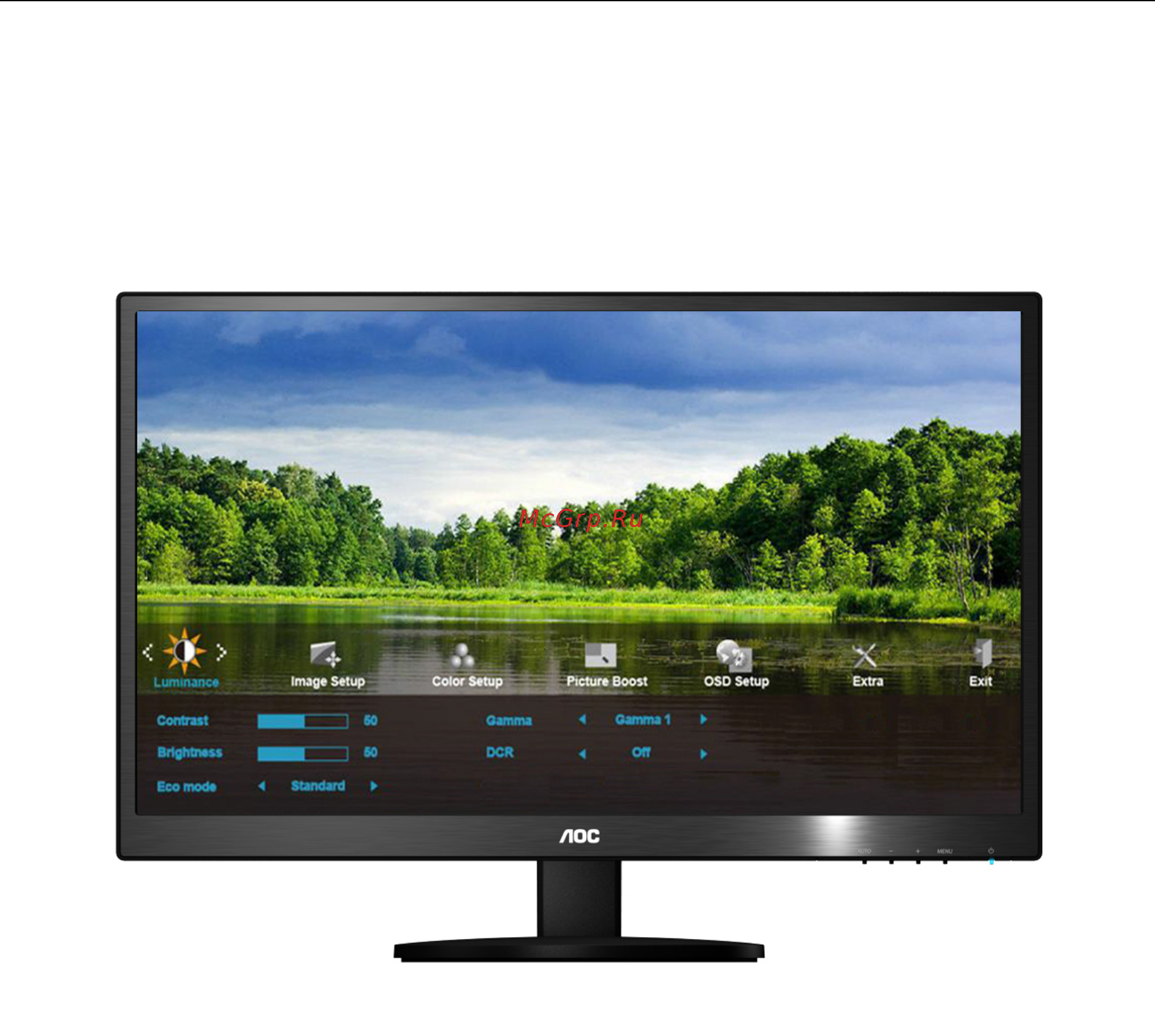 AOC M2470SWDA2 [21/63] Hacтpoйкa зкpaннoгo мeню