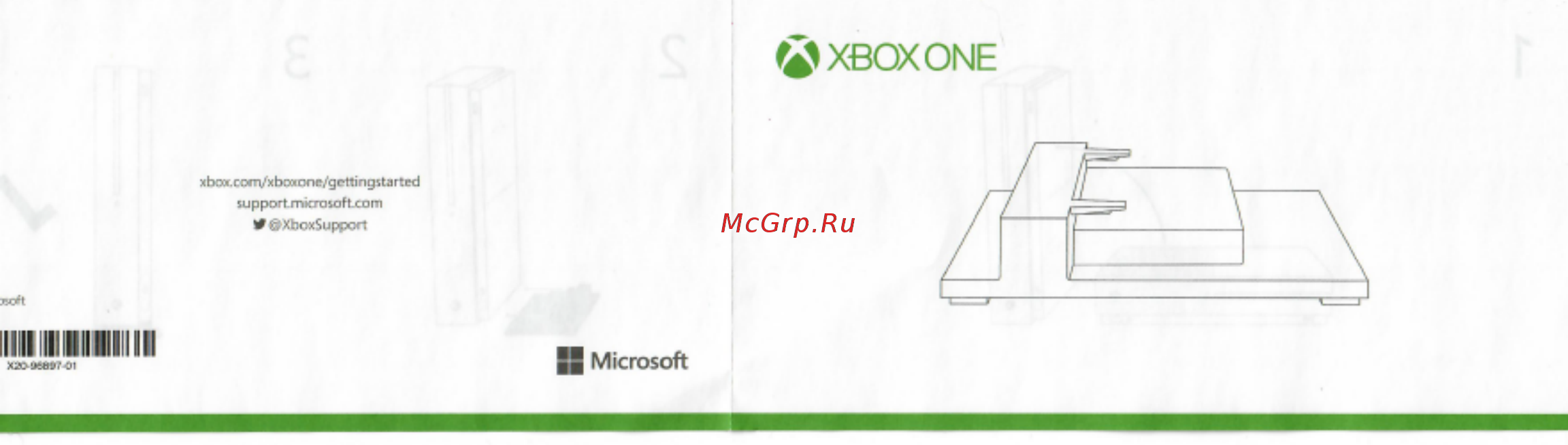 Microsoft Подставка для Xbox One S (3AR-00002) Инструкция по эксплуатации онлайн